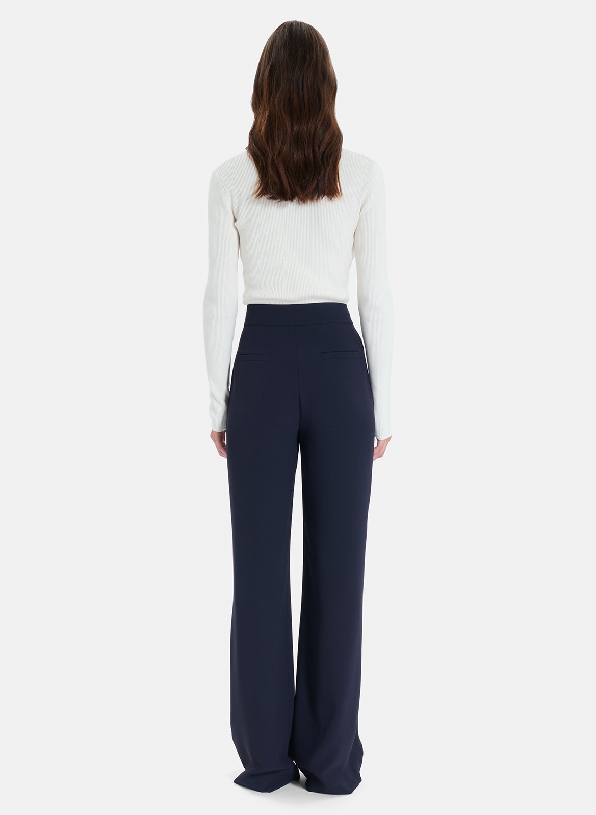 Flared solid color trousers ZAPA Blue