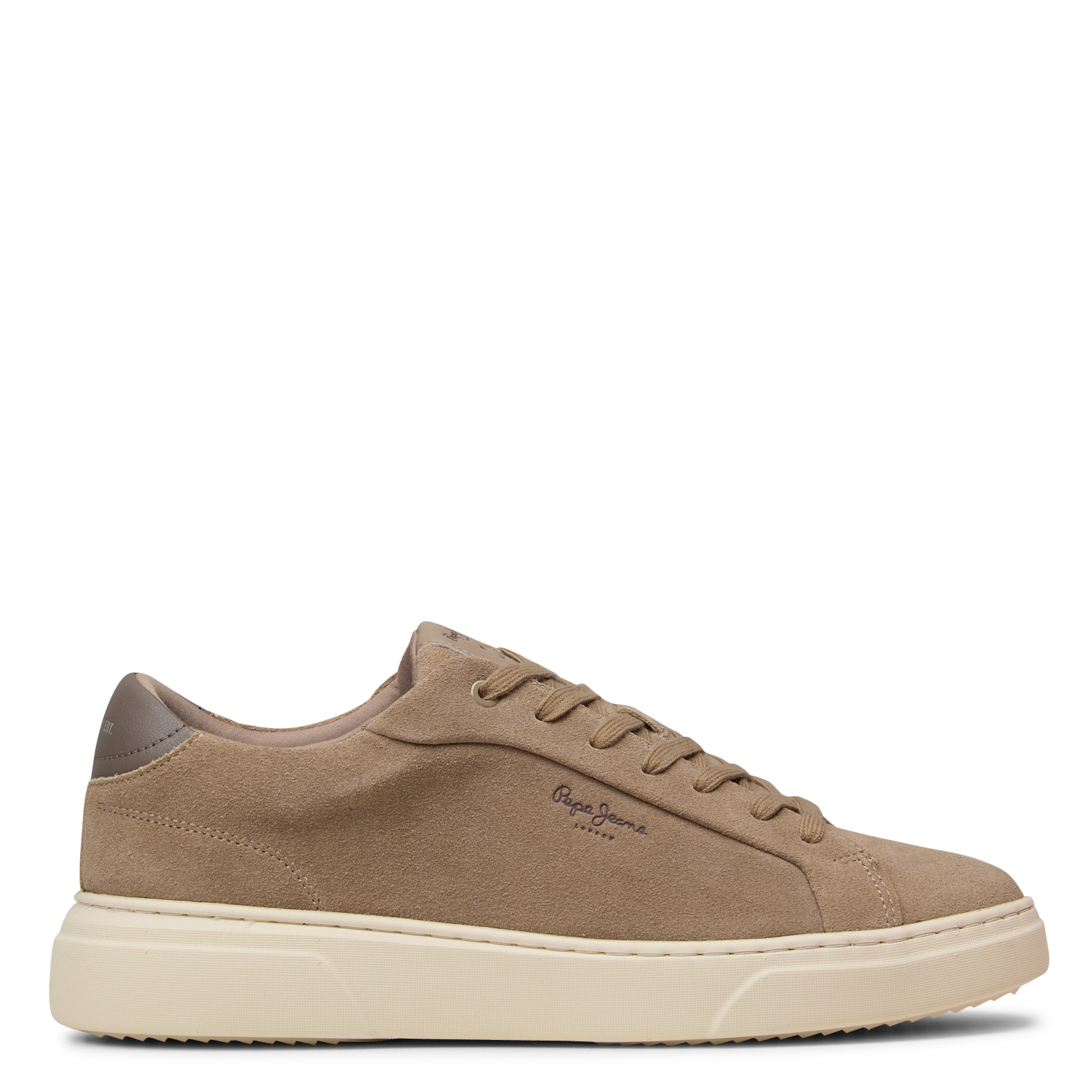Baskets basses en cuir mélangé PEPE JEANS Beige