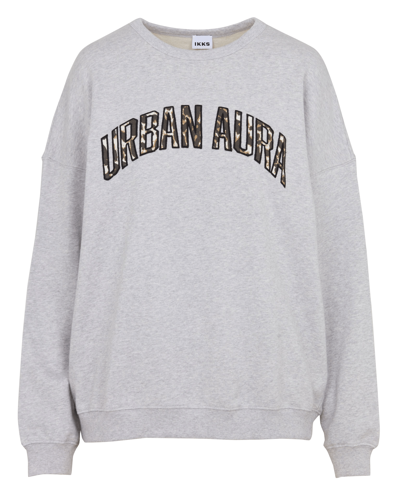Oversize-Sweatshirt aus Baumwolle mit Rundhalsausschnitt IKKS Grau