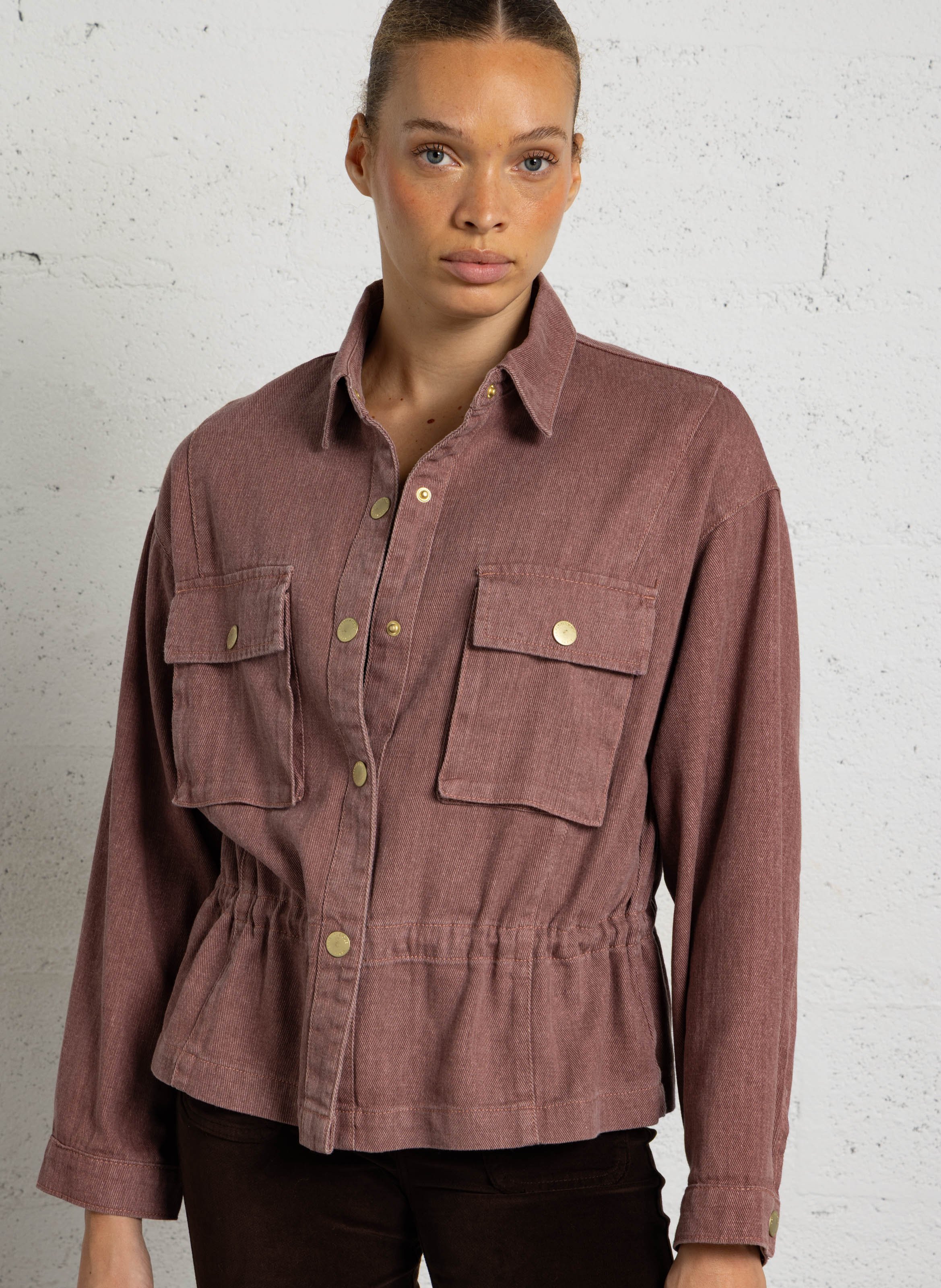 Ruime denim overhemd van katoen LA PETITE ETOILE