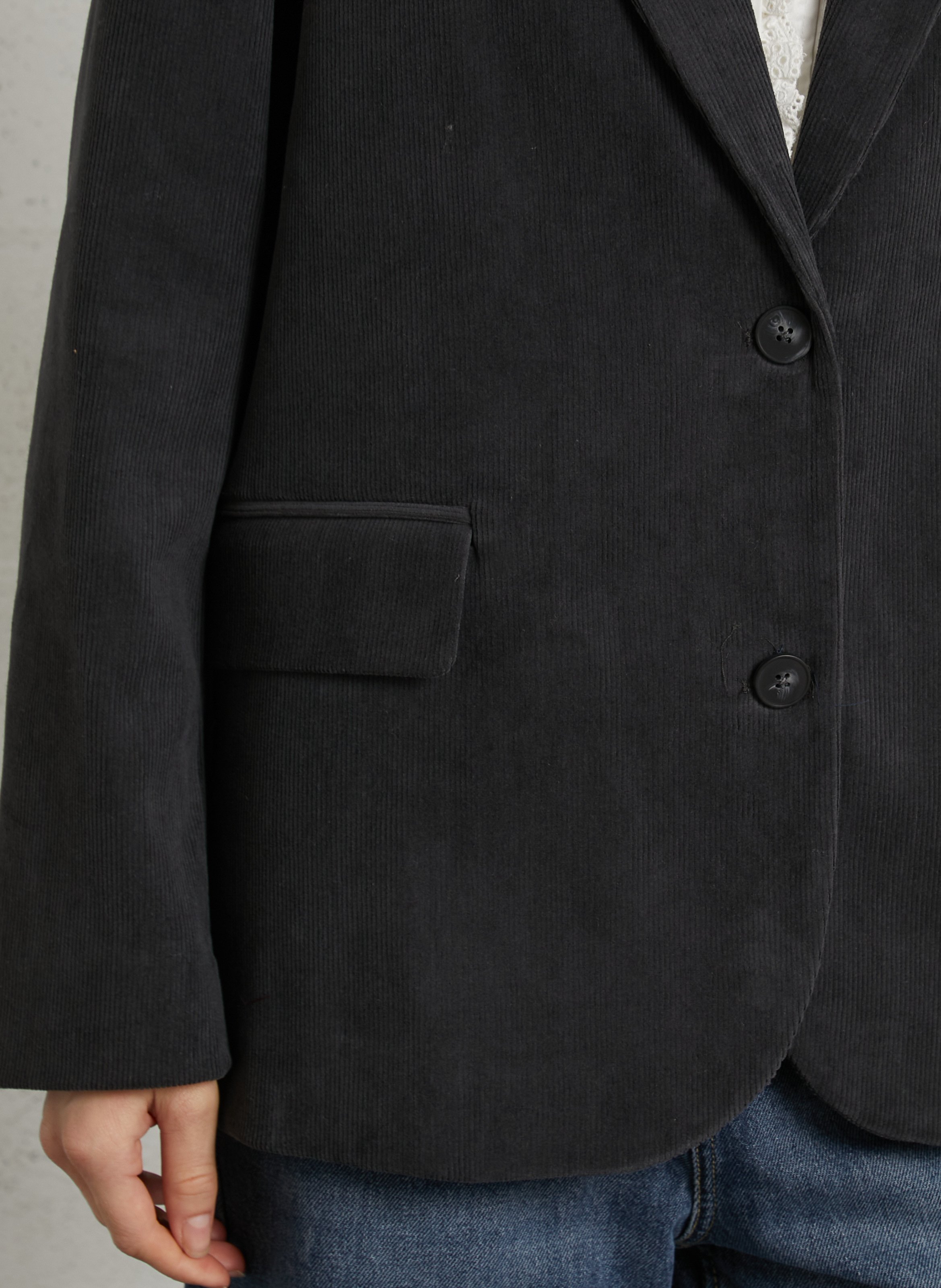 Blazer van corduroy MAISON HOTEL Grijs