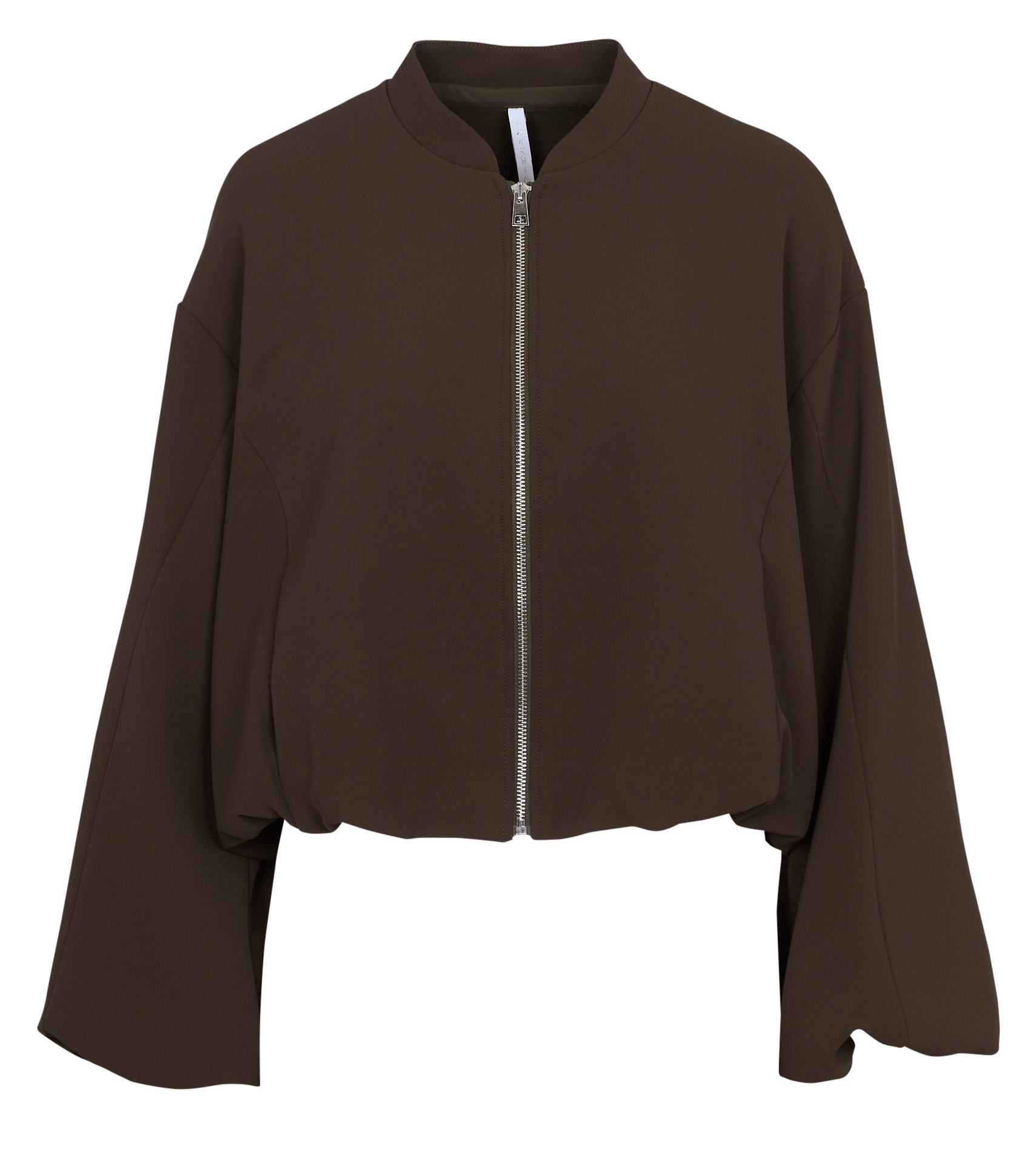 Korte rechte effen zip-up jas IMPERIAL Groen