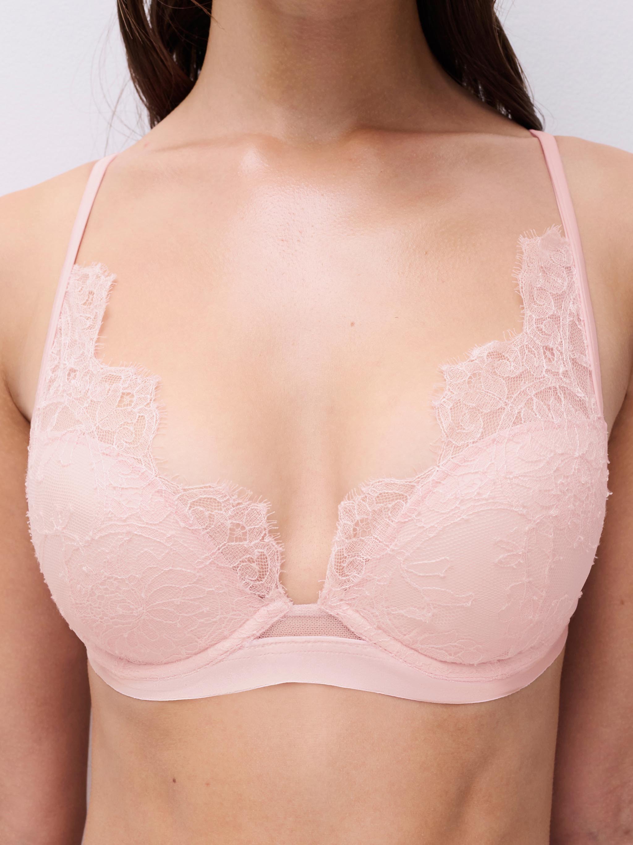 Plunge cup bra CHANTELLE X Pink