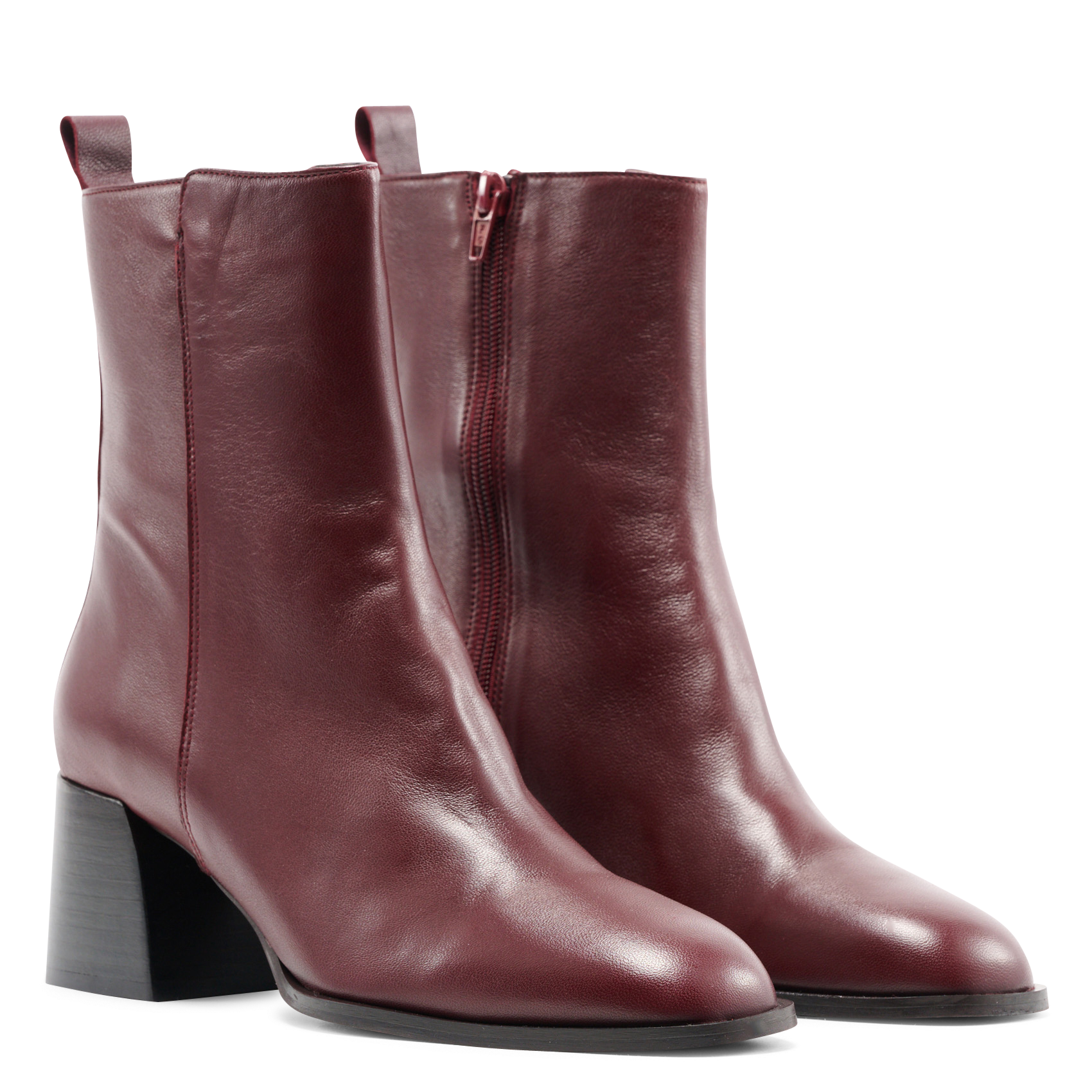 Leather mid-calf boots | Red MELLOW YELLOW Women