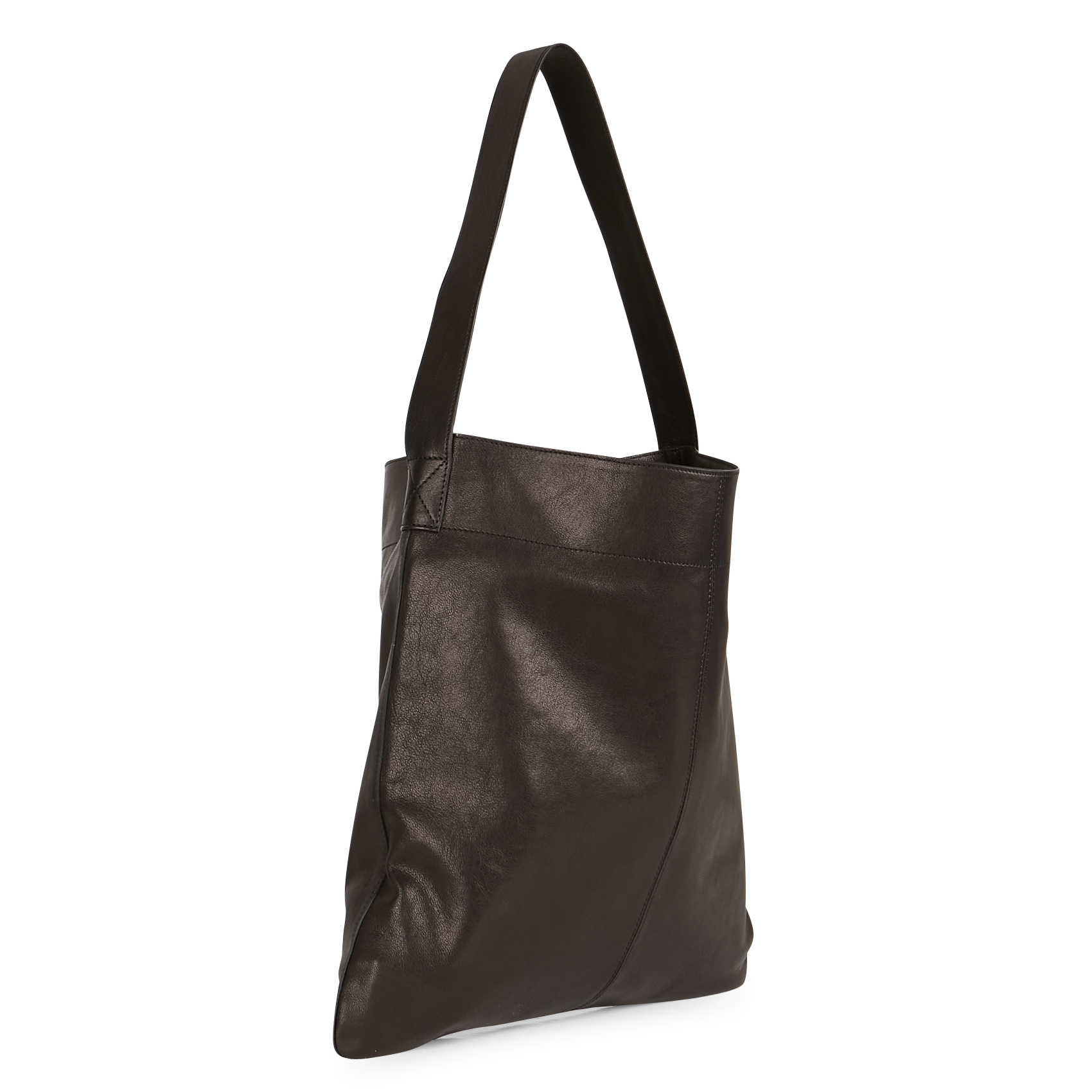 Washed Leather Tote Bag Noir Gerard Darel Women Place des Tendances