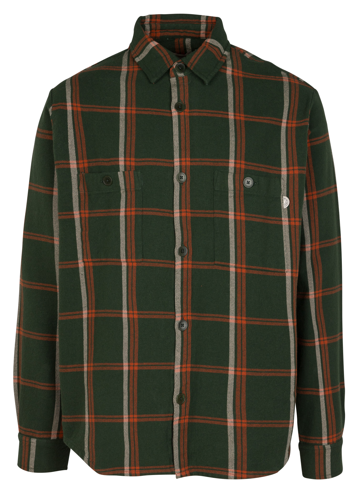 Surchemise  col classique en coton biologique THINKING MU Vert