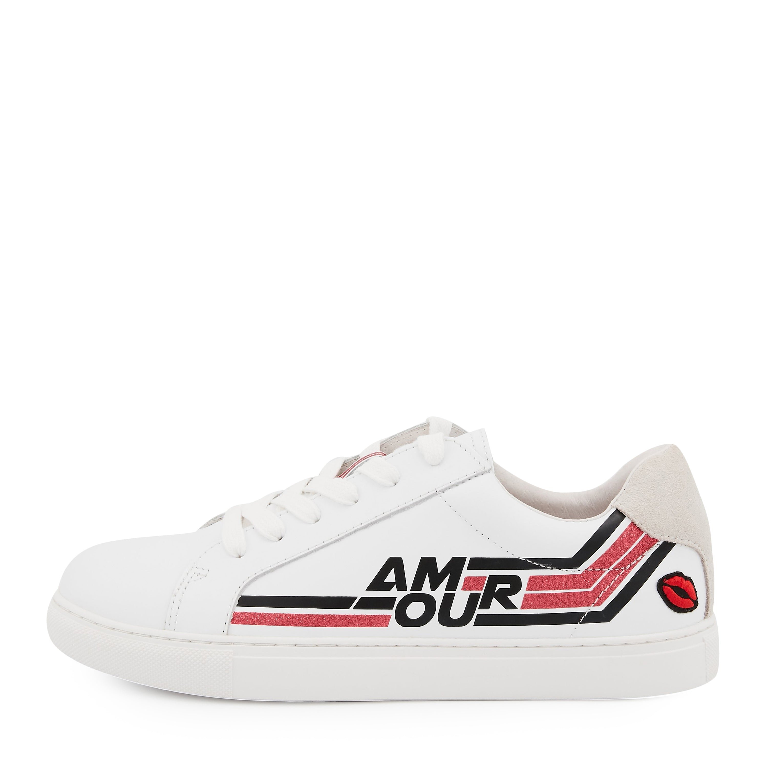 Leather sneakers BONS BAISERS PARIS White