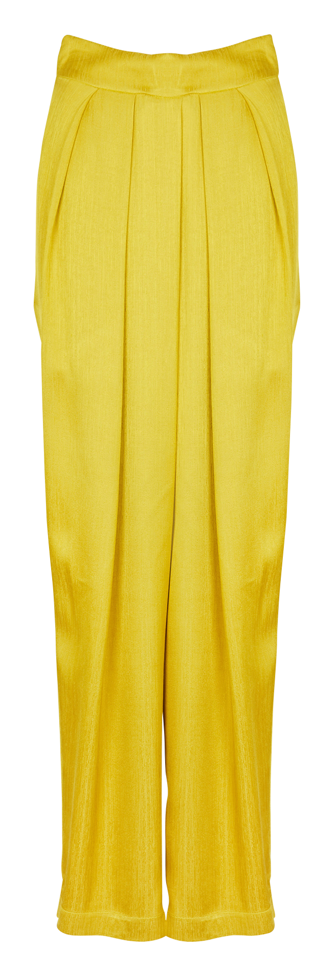 Wide-leg pleated carrot pants HEIMSTONE Green