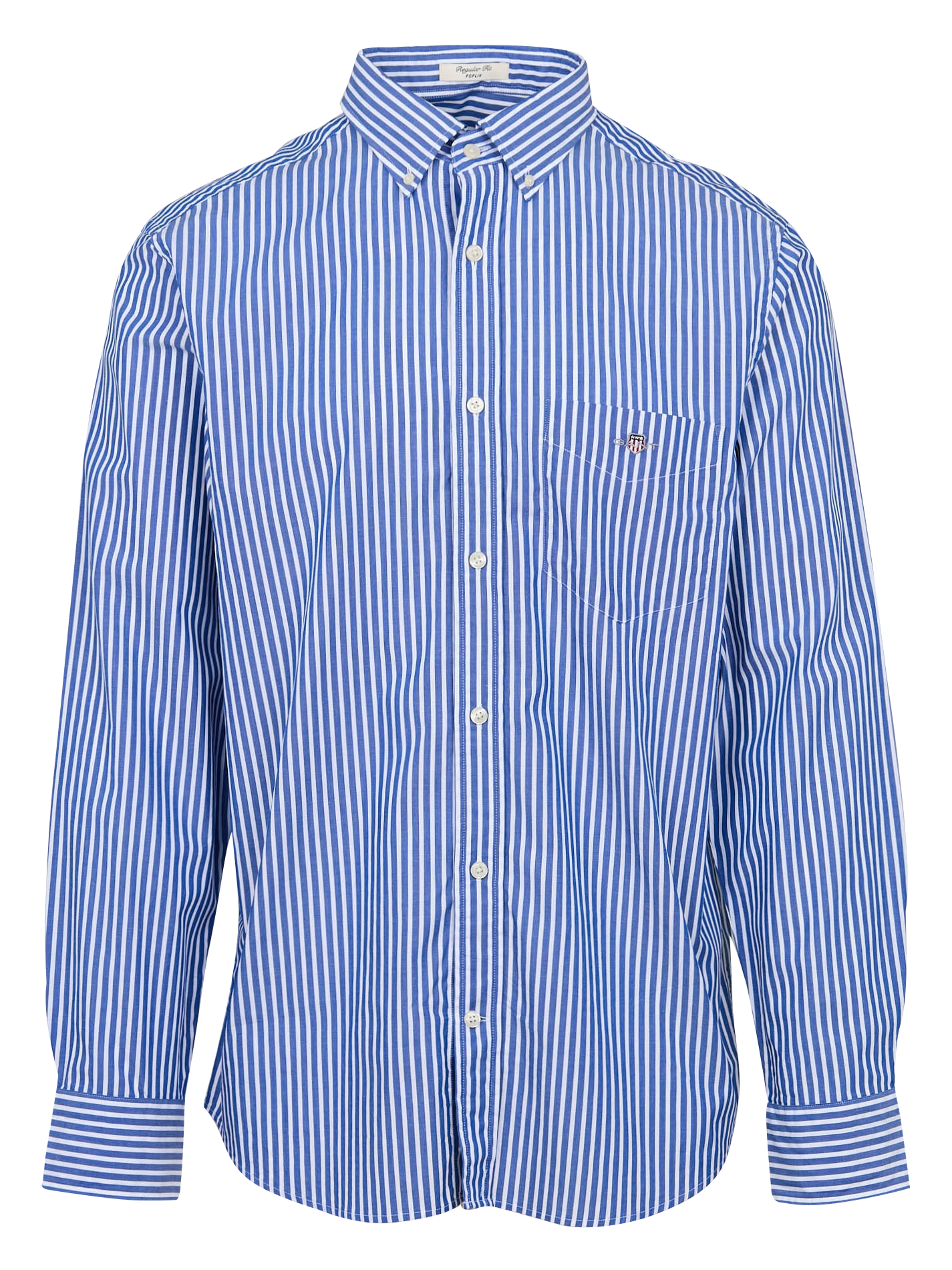 Regular-fit striped cotton shirt GANT Blue