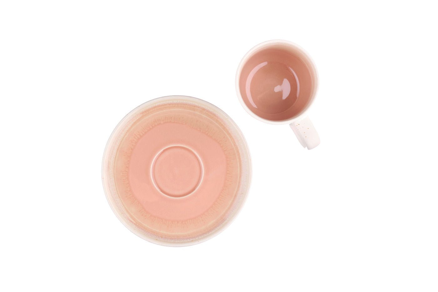 Oxygen 20 cl cup and saucer ø15 cm - 12 pieces - lovat green BJORN Pink