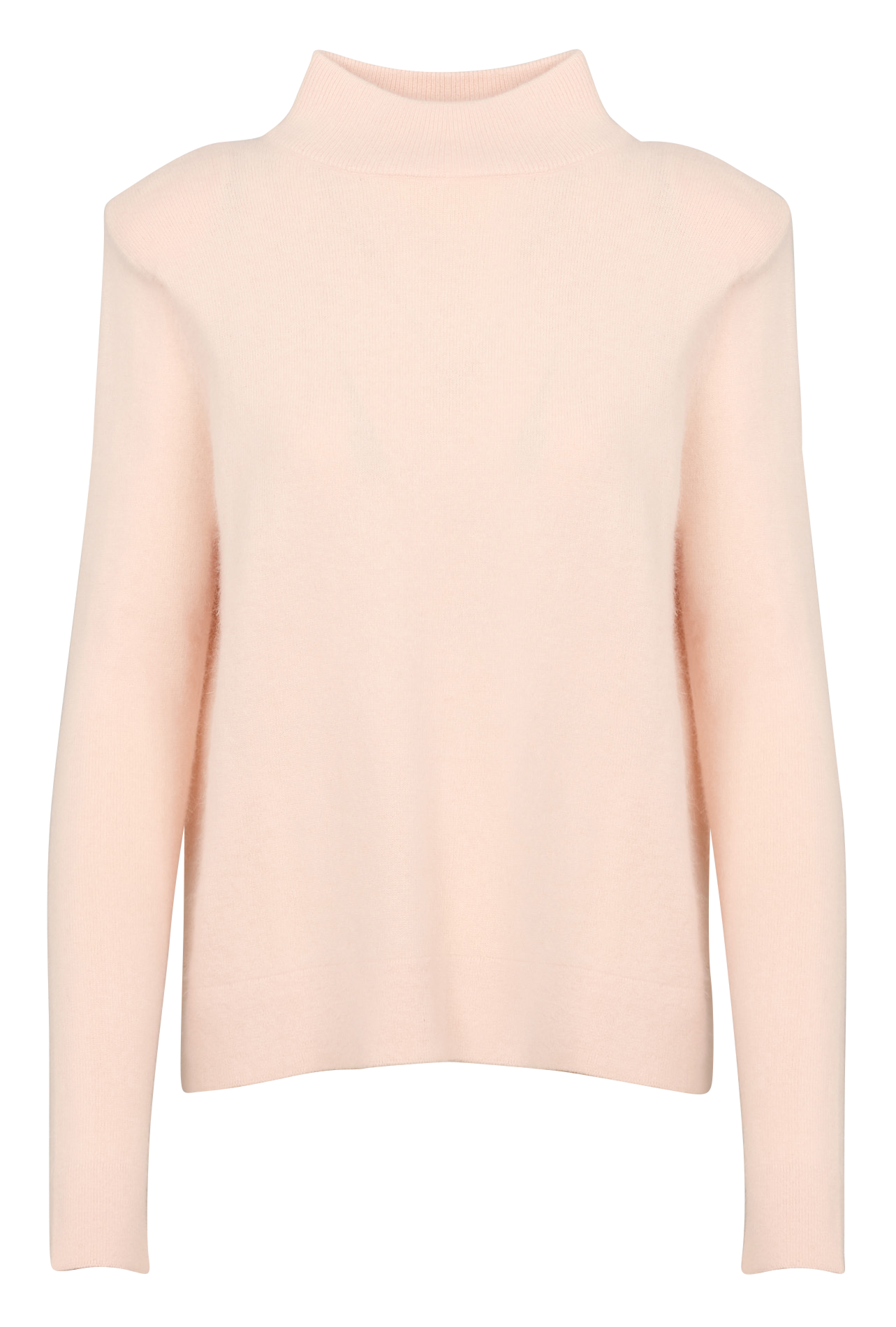 Effen trui van wolmix met lange mouwen en kant KARMA KOMA Beige