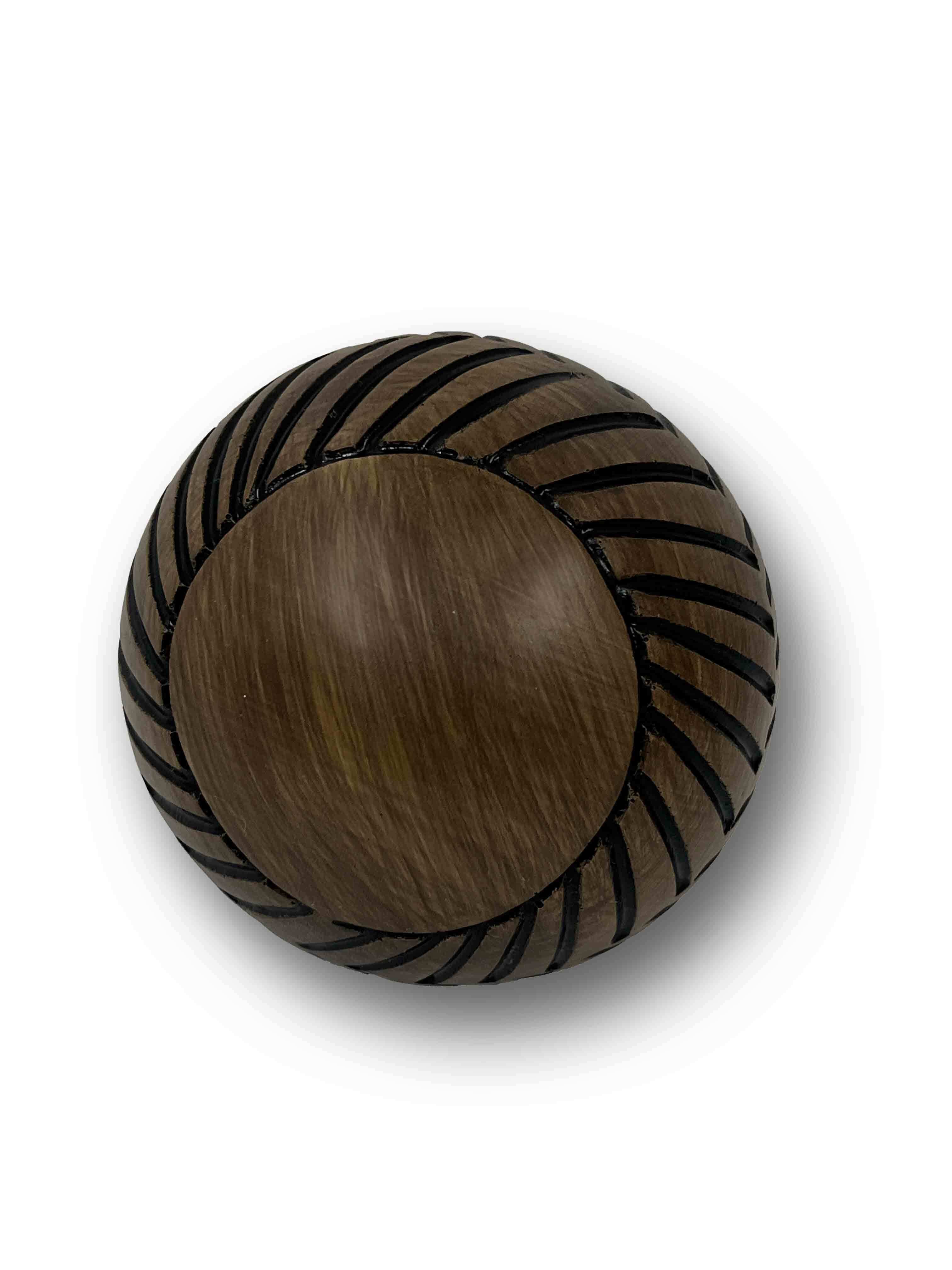 Carved decorative ball POTIRON PARIS Brown