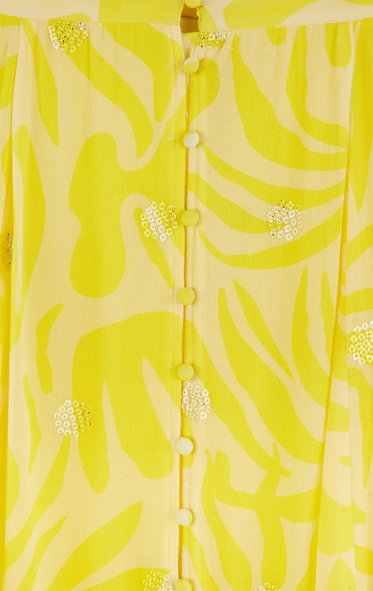 Kurzer Rock mit Print WILD Gelb