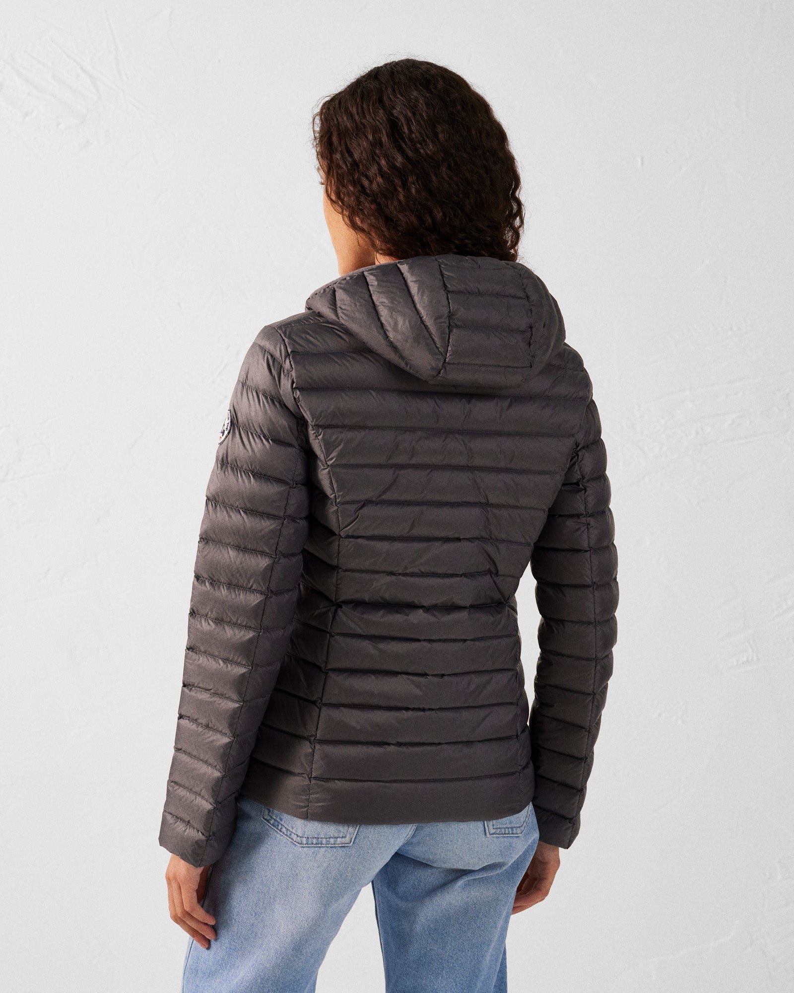 Lightweight hooded puffer jacket Cloe JOTT Grey