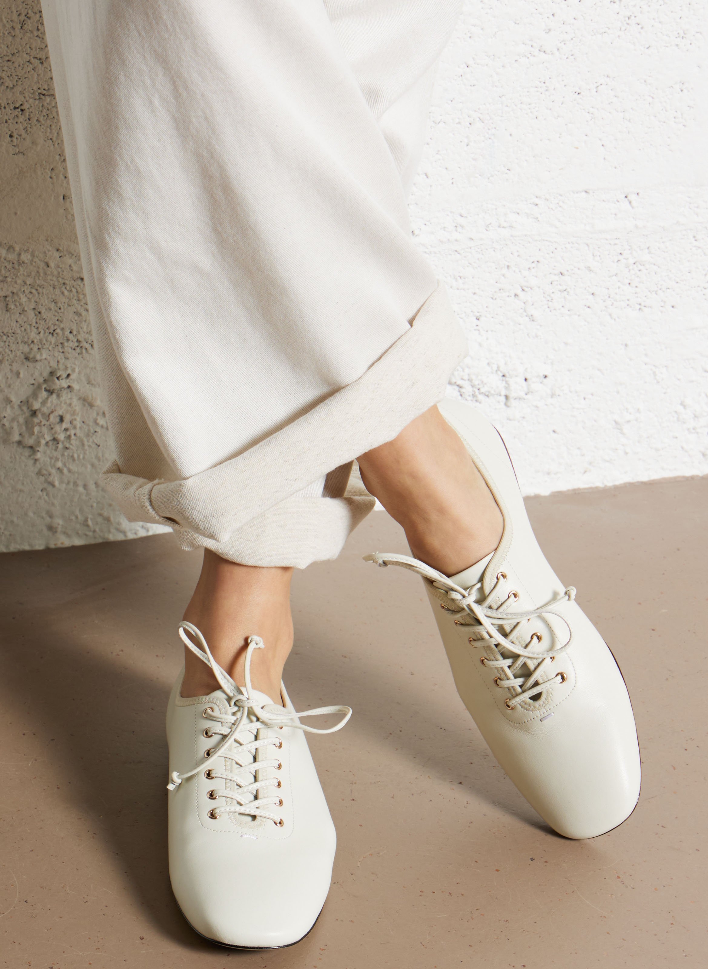 Arthus leather Derby shoes  - Look 1