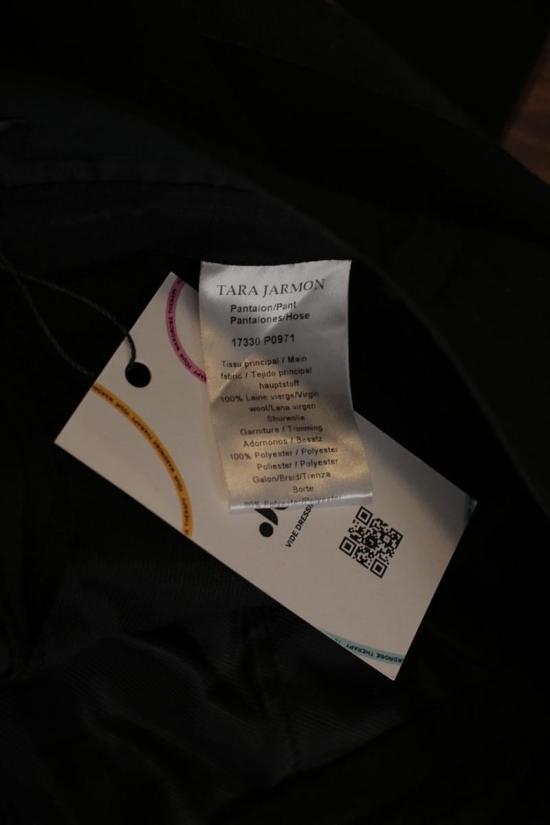 Bandol straight woollen trousers TARA JARMON - Seconde Main Black