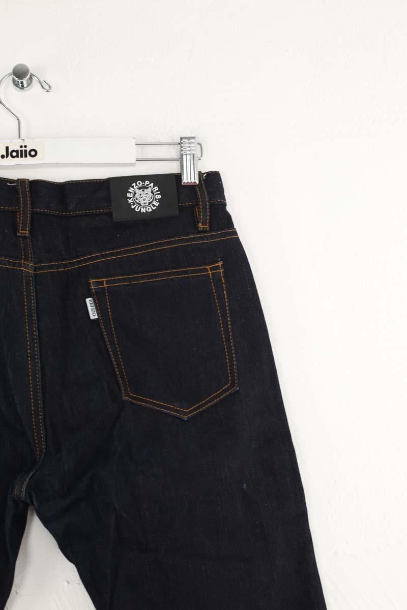 Cotton straight jeans KENZO - SECONDE MAIN Blue