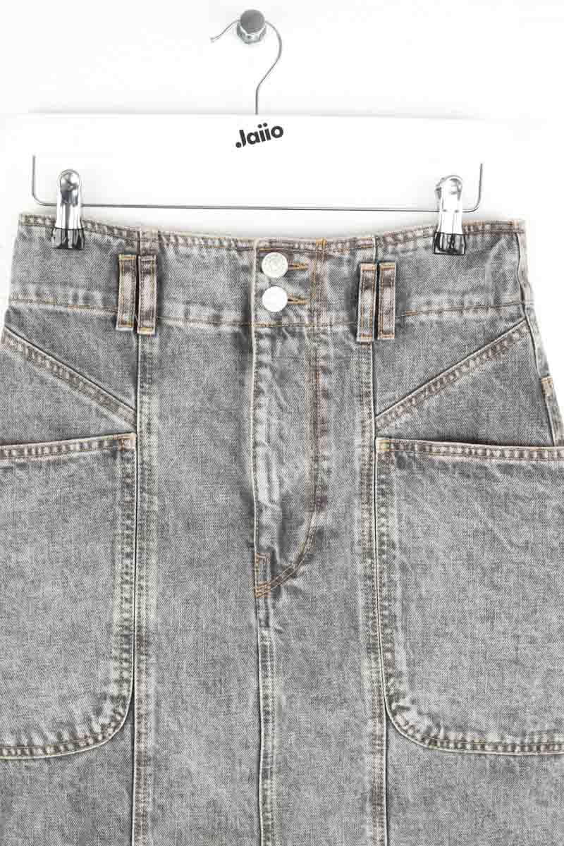 Cotton skirt ISABEL MARANT ÉTOILE - SECONDE MAIN Grey