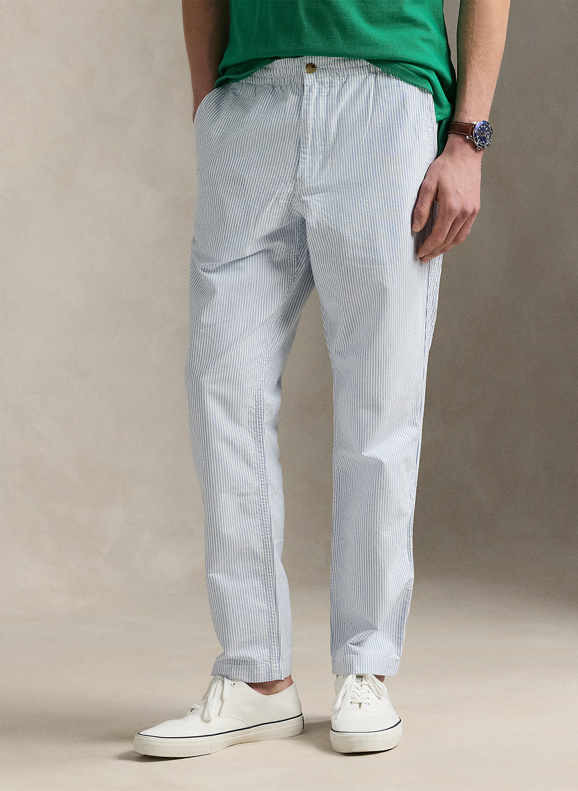 Gerade geschnittene Baumwollhose POLO RALPH LAUREN Blau