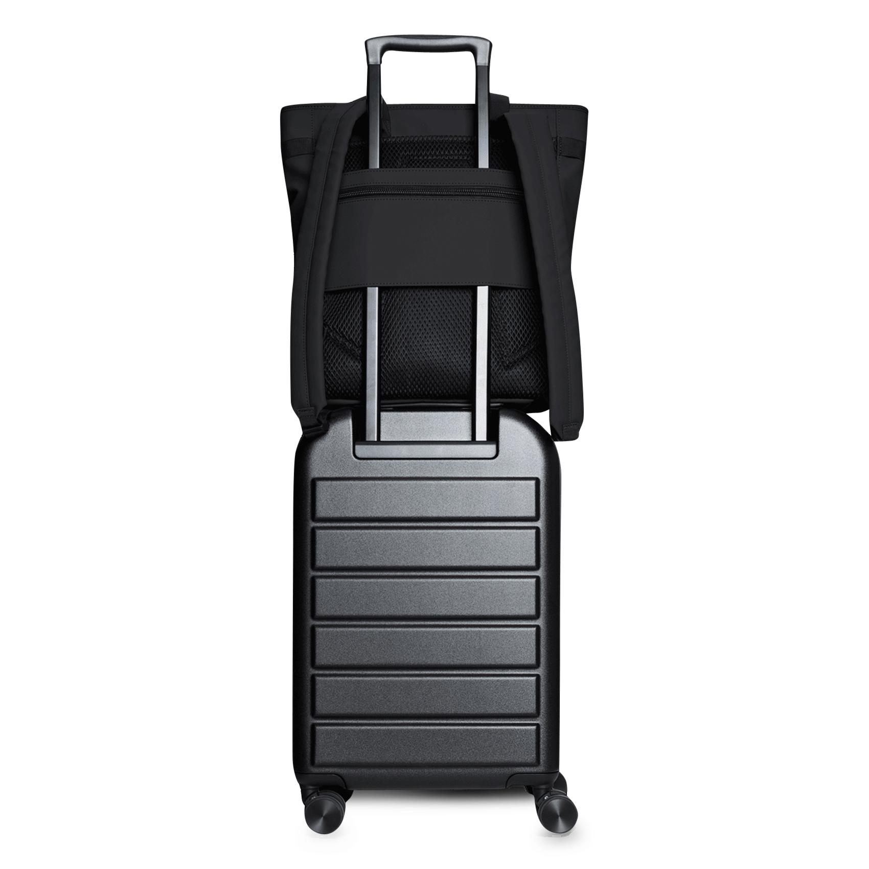 Wasserdichter 2-in-1 Rucksack Schwarz