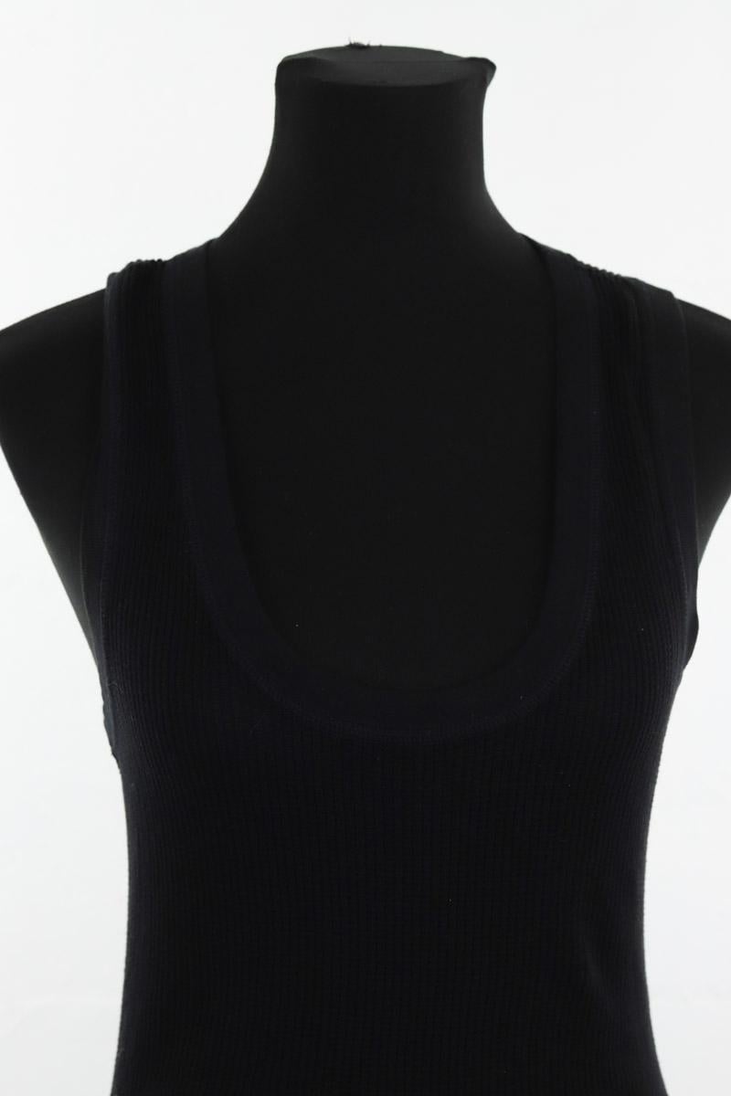 Sleeveless silk top LACOSTE - SECONDE MAIN Black