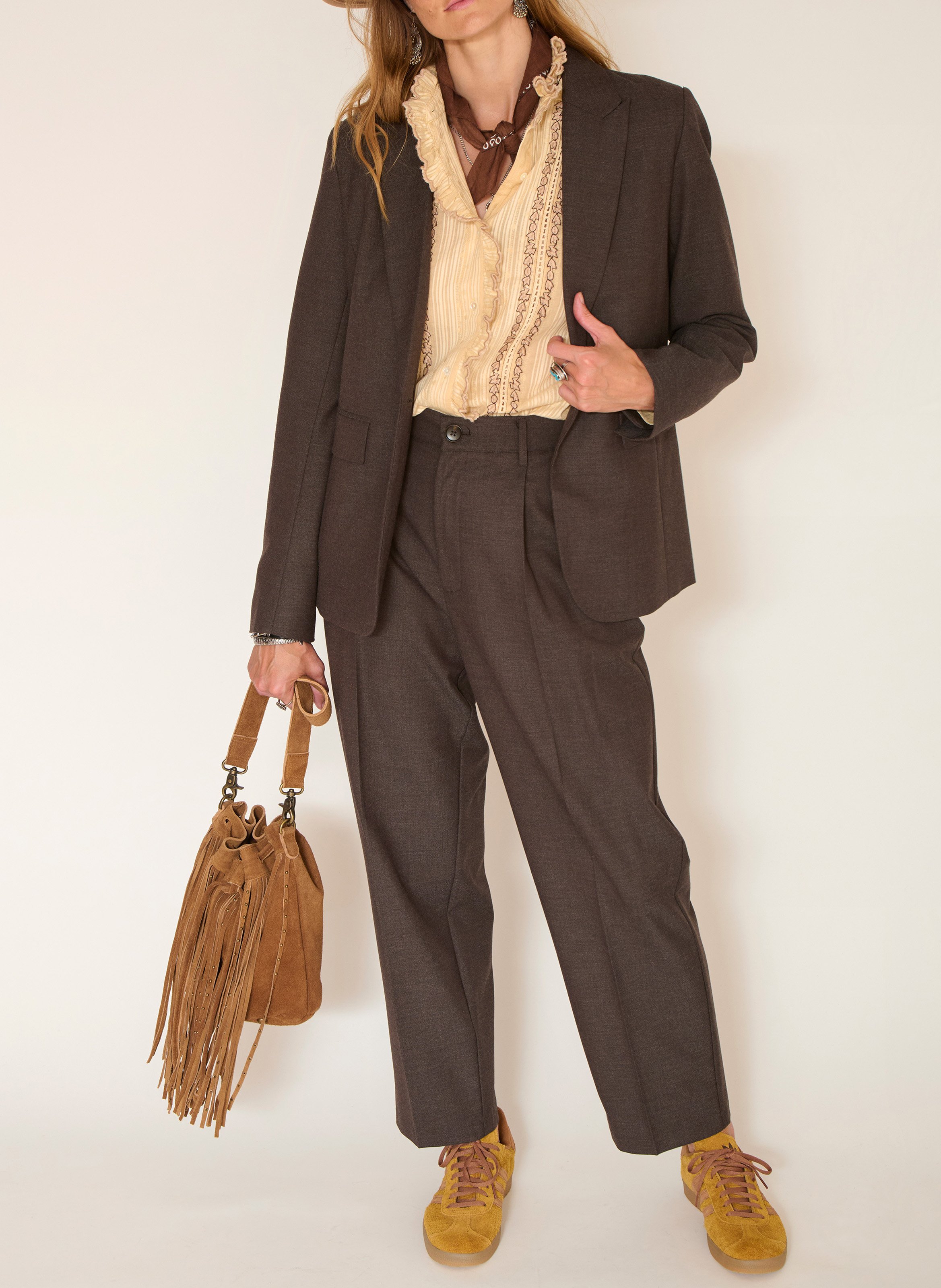 Bundfaltenhose MKT Braun