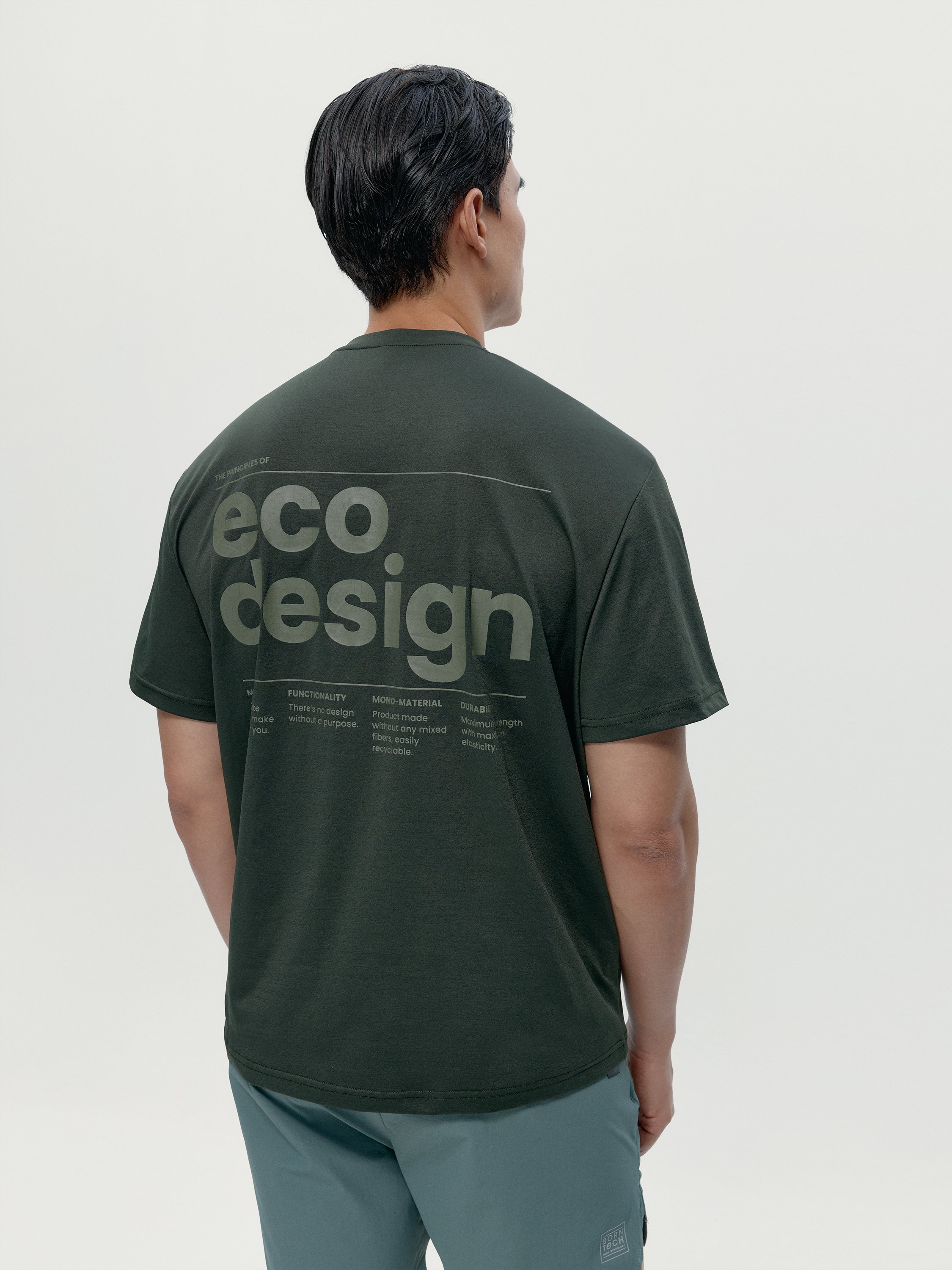 Oversized T-shirt BORN LIVING YOGA Green