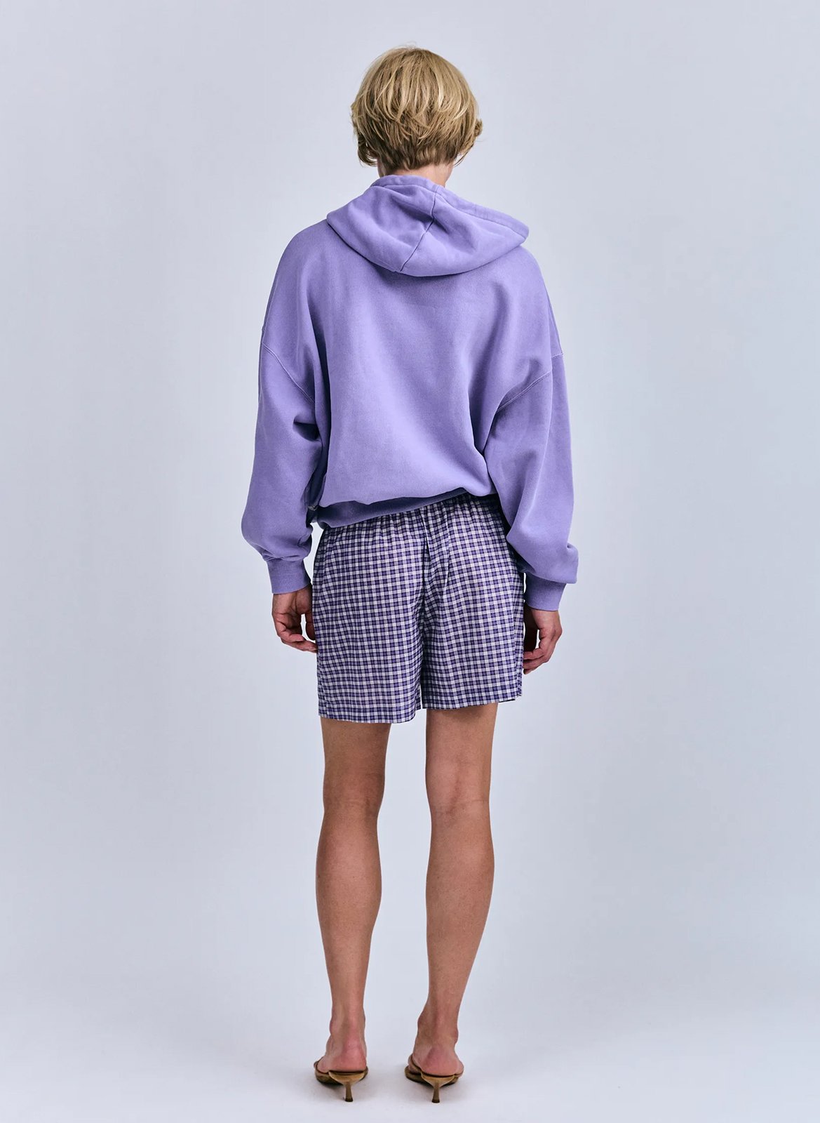 Short à carreauc LOVE STORIES Violet