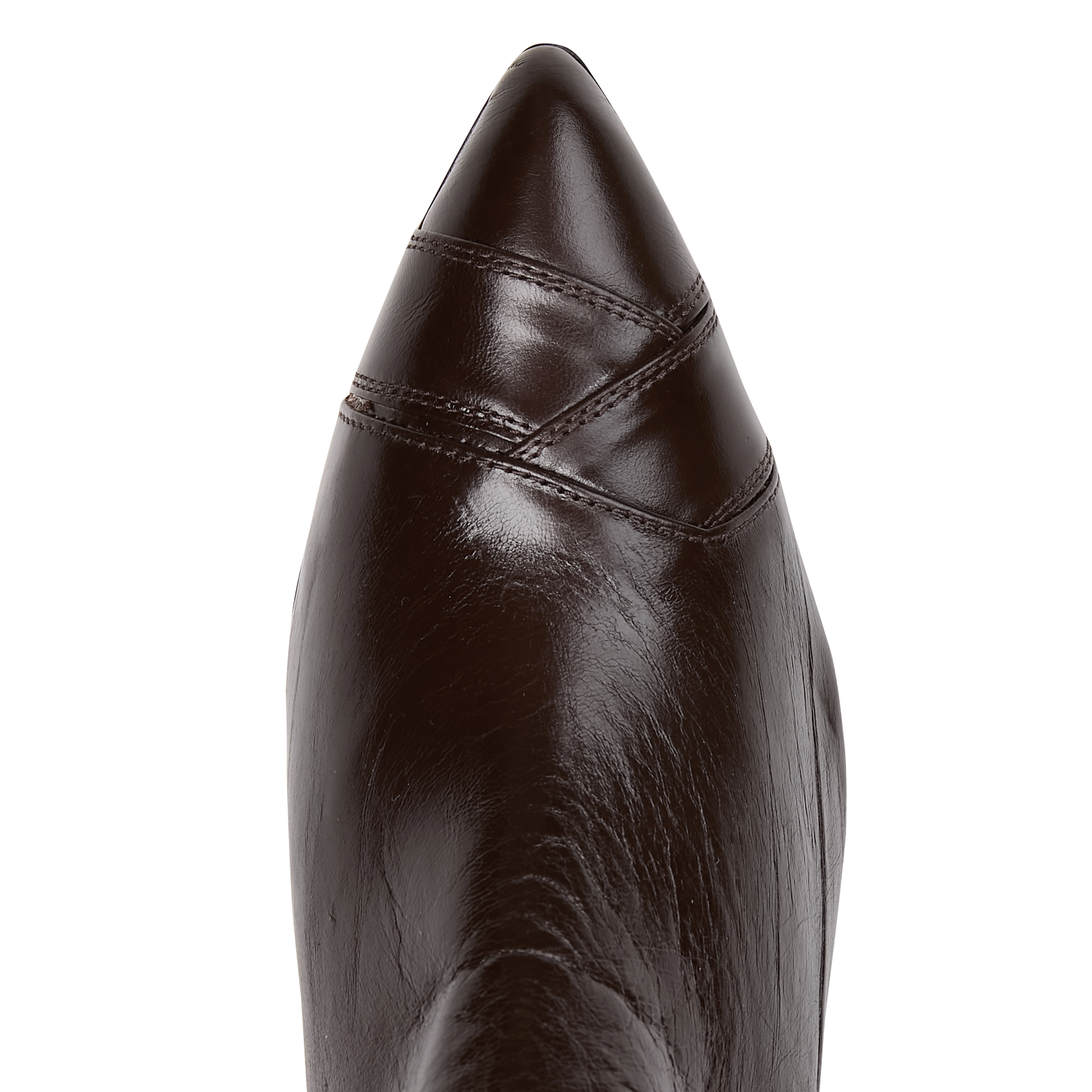 Bottines à petits talons en cuir ANONYMOUS COPENHAGEN Marron