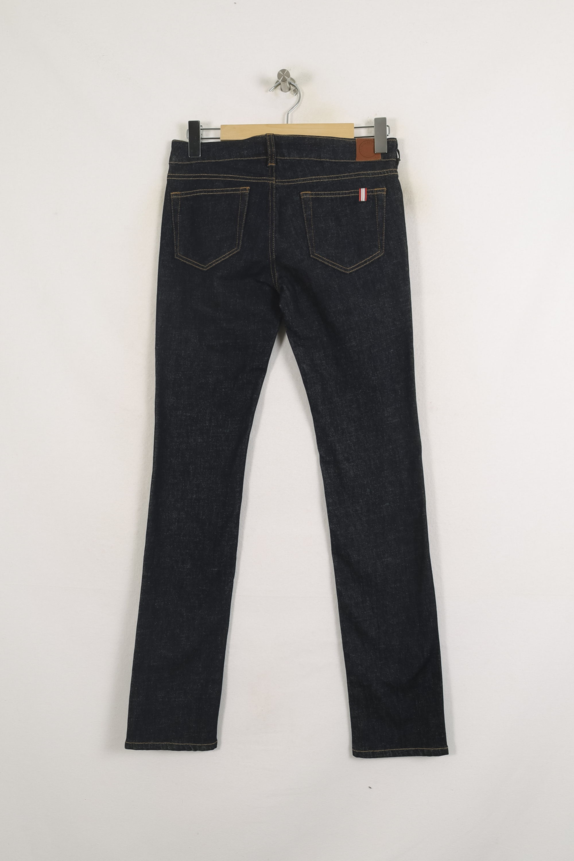 Cropped slim jeans with studs INES DE LA FRESSANGE - Seconde main Blue