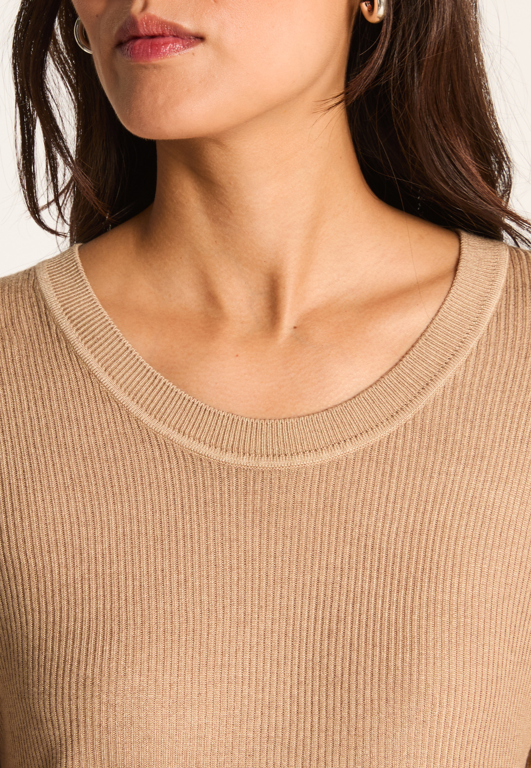 Bamboo and cashmere T-shirt MAISON MONTAGUT Blue