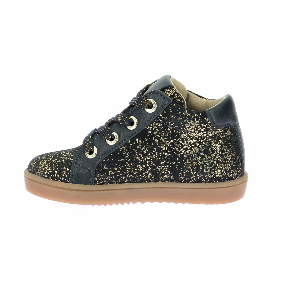 Low leather trainers KICKERS Blue