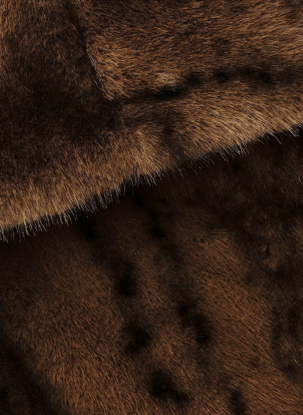 Jas van imitatiebont BA&SH Bruin