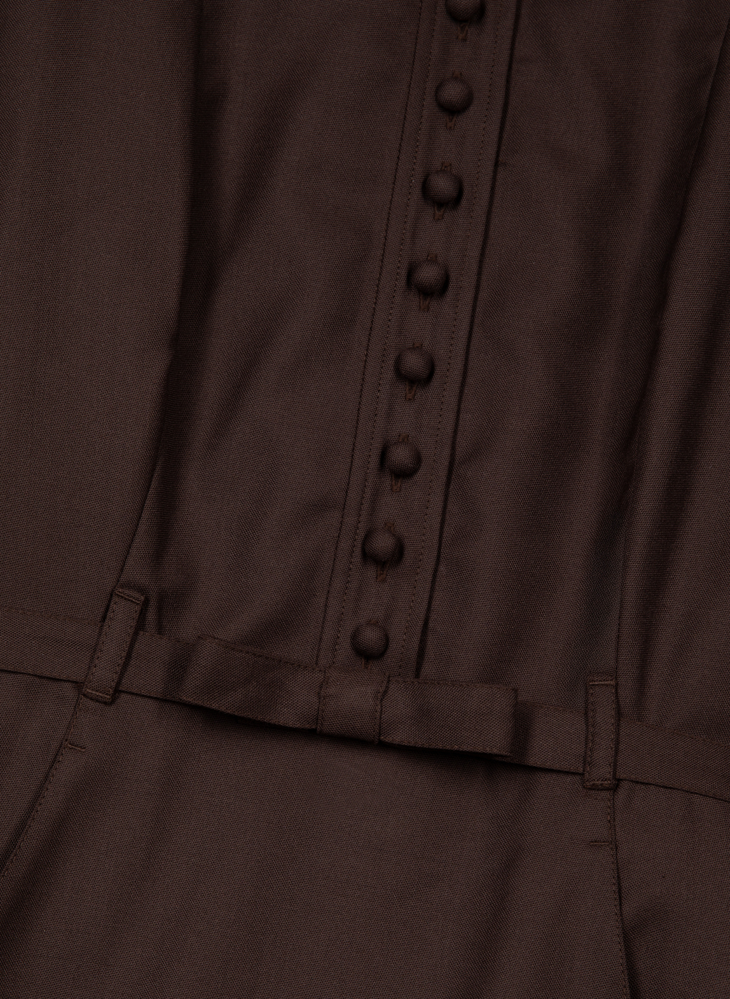 Robe courte en laine THE KOOPLES Marron