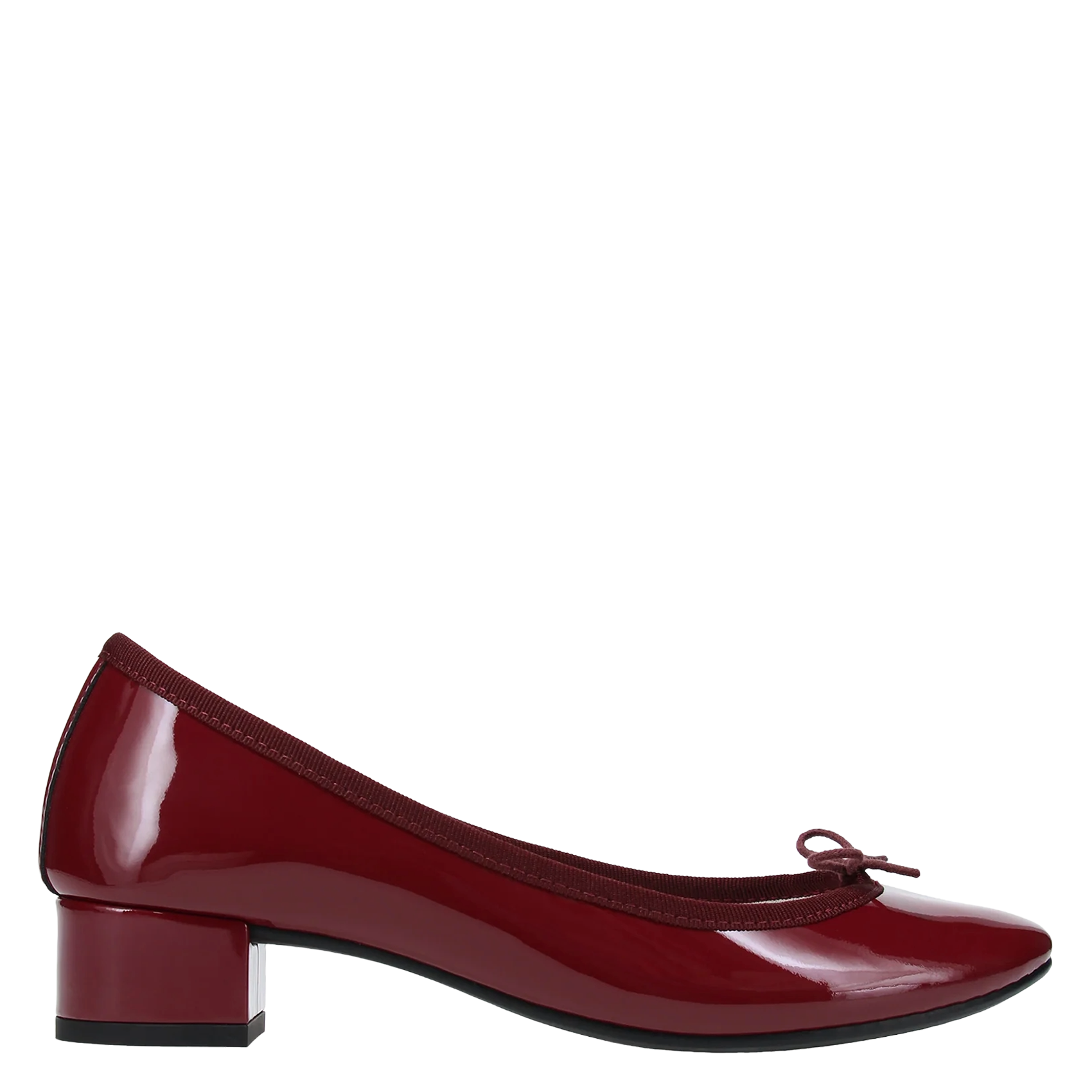 Ballerines à talons en cuir vernis REPETTO