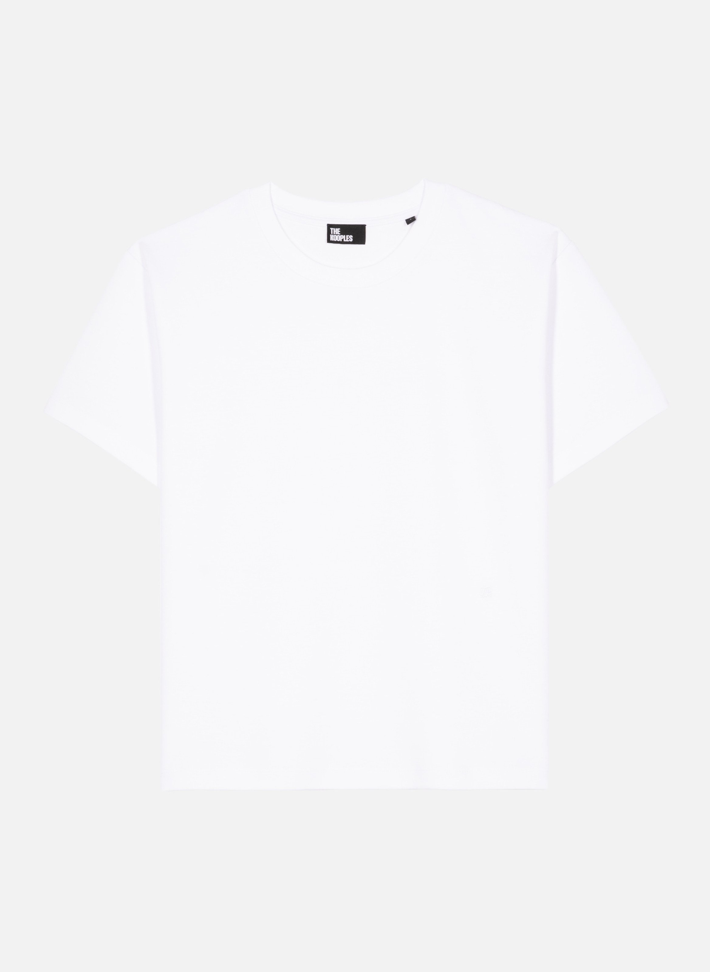 Straight fit cotton blend t-shirt THE KOOPLES White