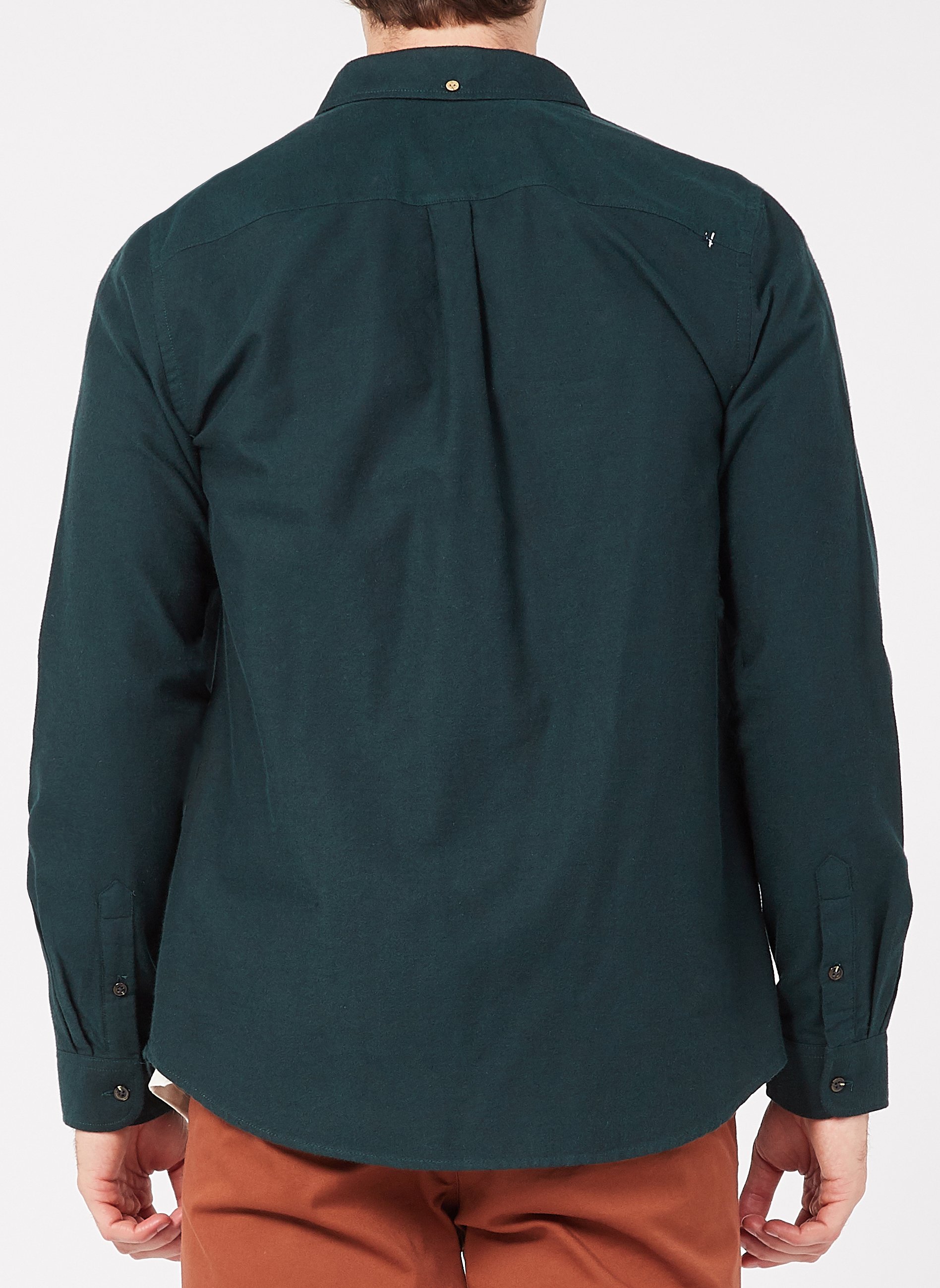 Chemise col américain en coton bio  FAGUO Vert