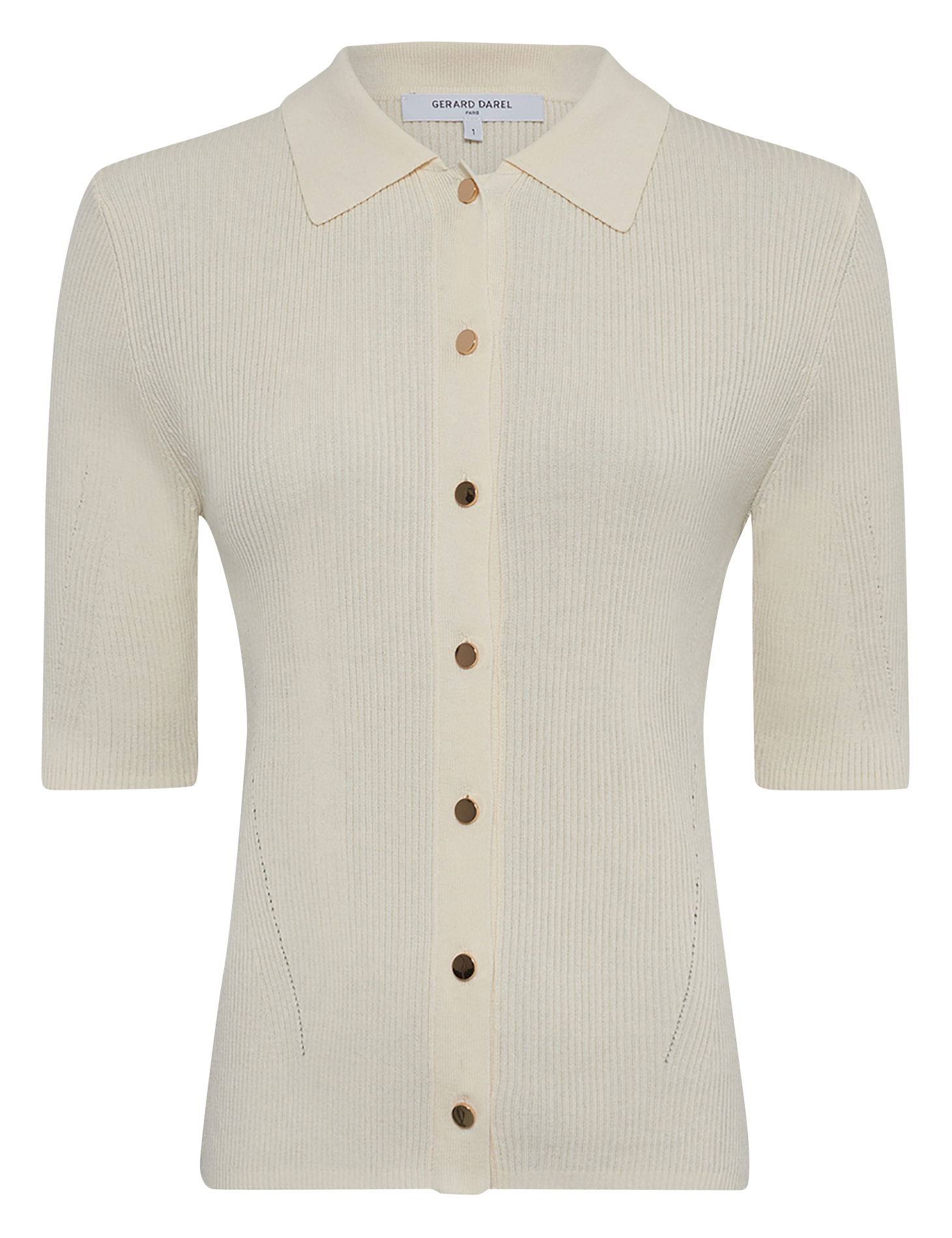 Aansluitende cardigan van gemengd katoen GERARD DAREL Beige