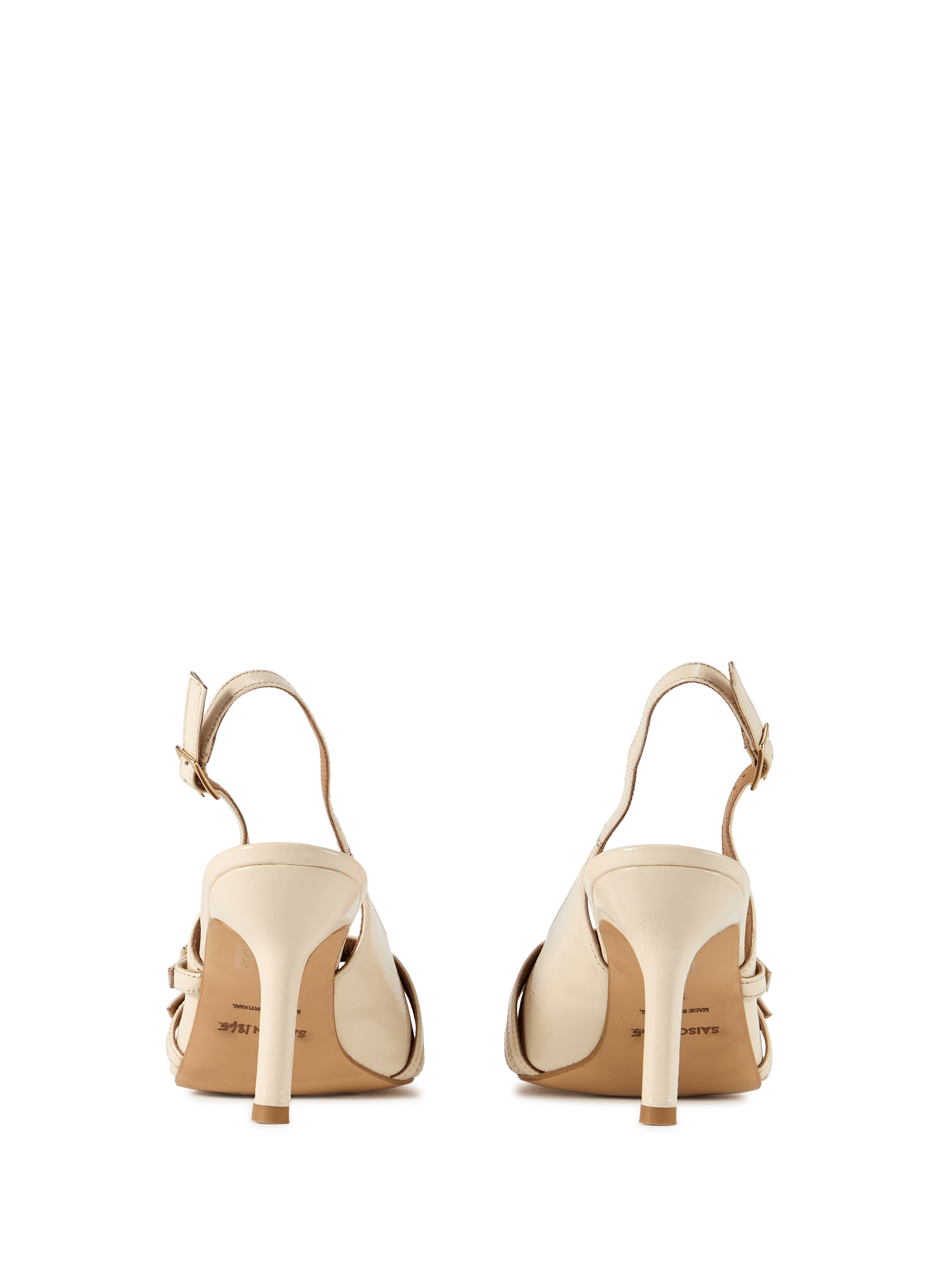 Escarpins en cuir vernis SAISON 1865 Beige