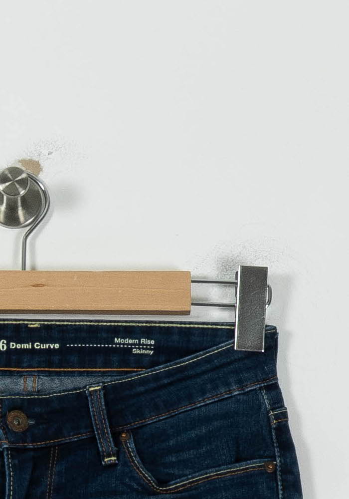 Cropped slim jeans with studs LEVI'S - Seconde main Blue