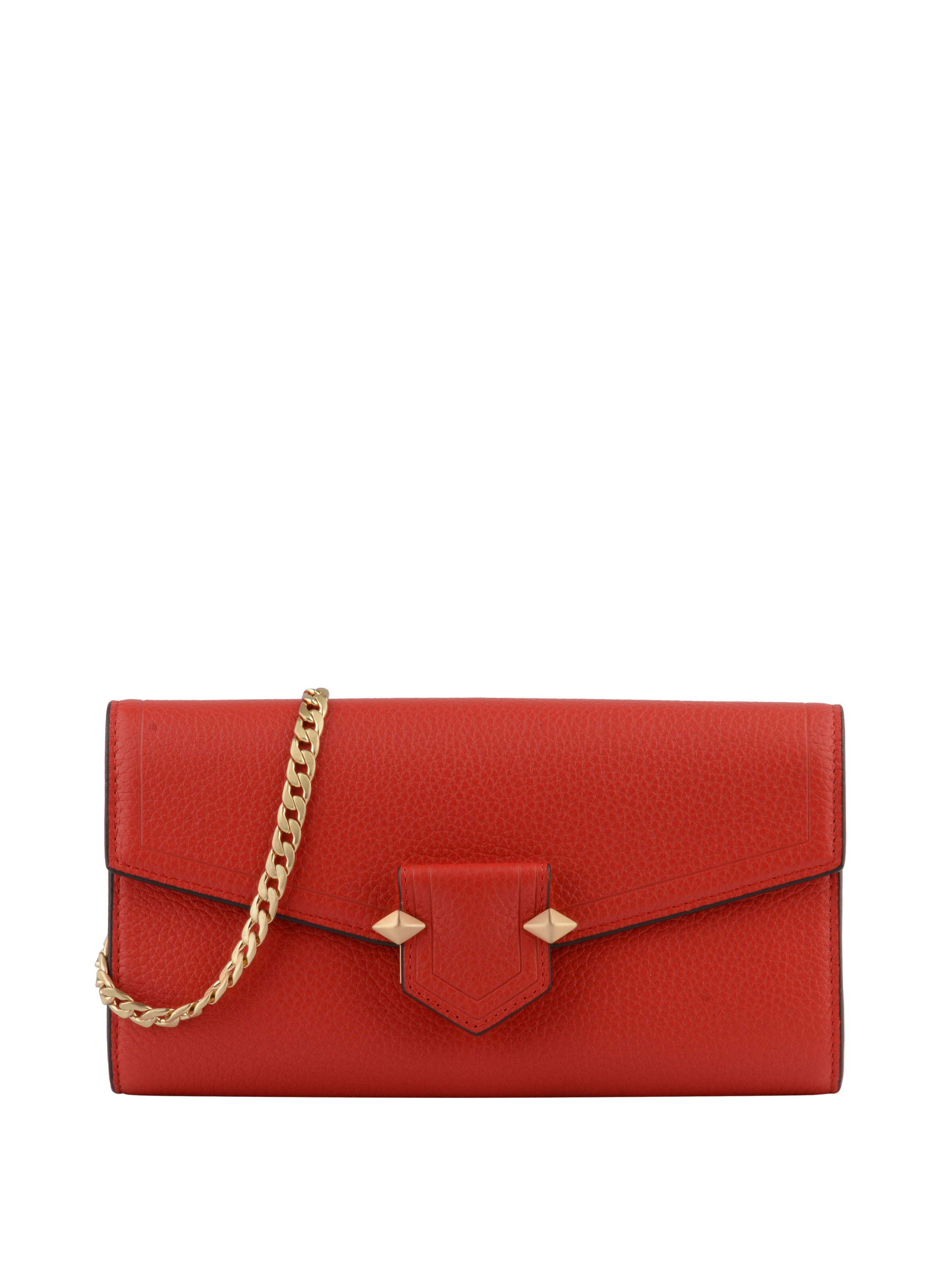 Calfskin leather shoulder bag POURCHET