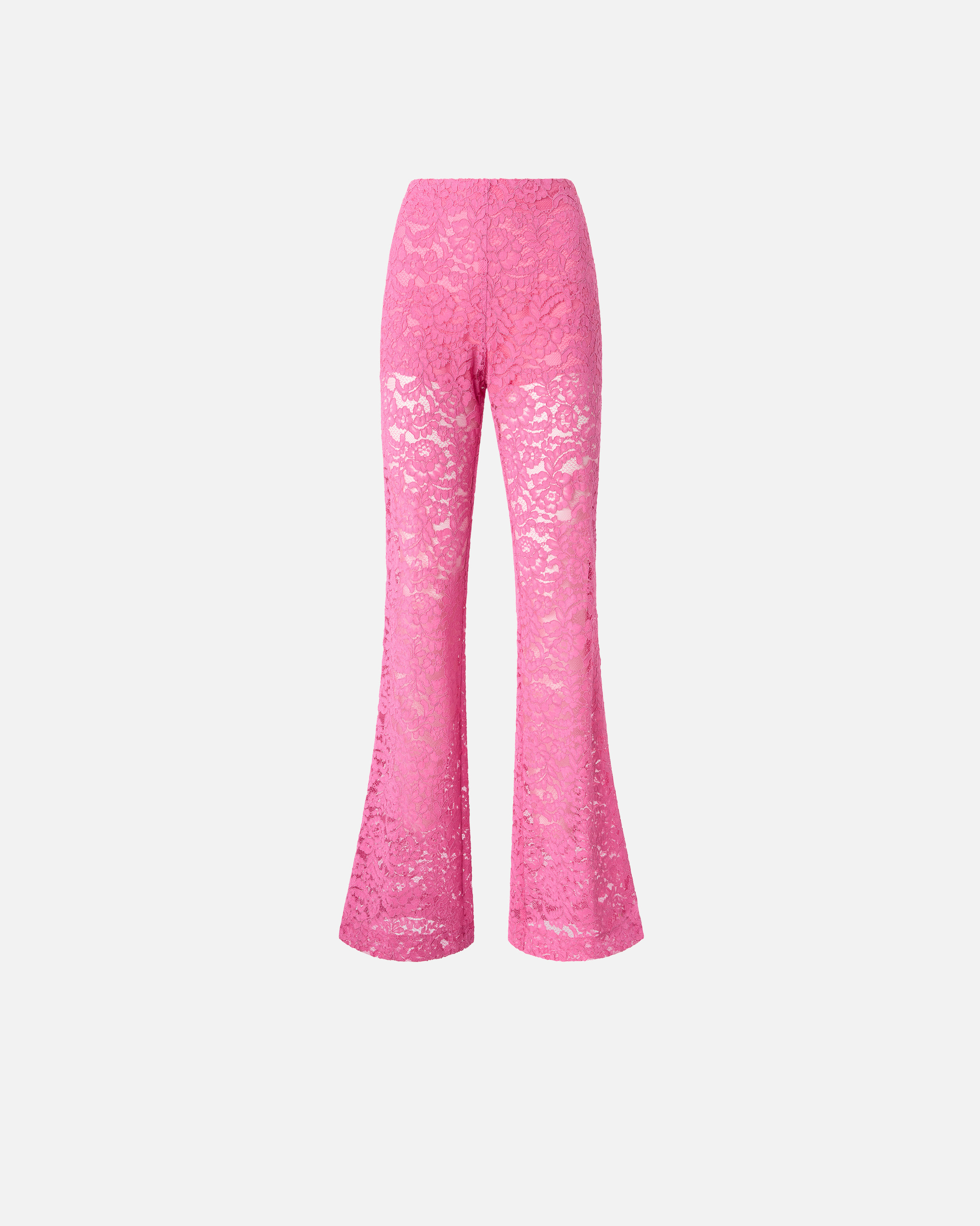 Pantalon évasé en dentelle PINKO Rose