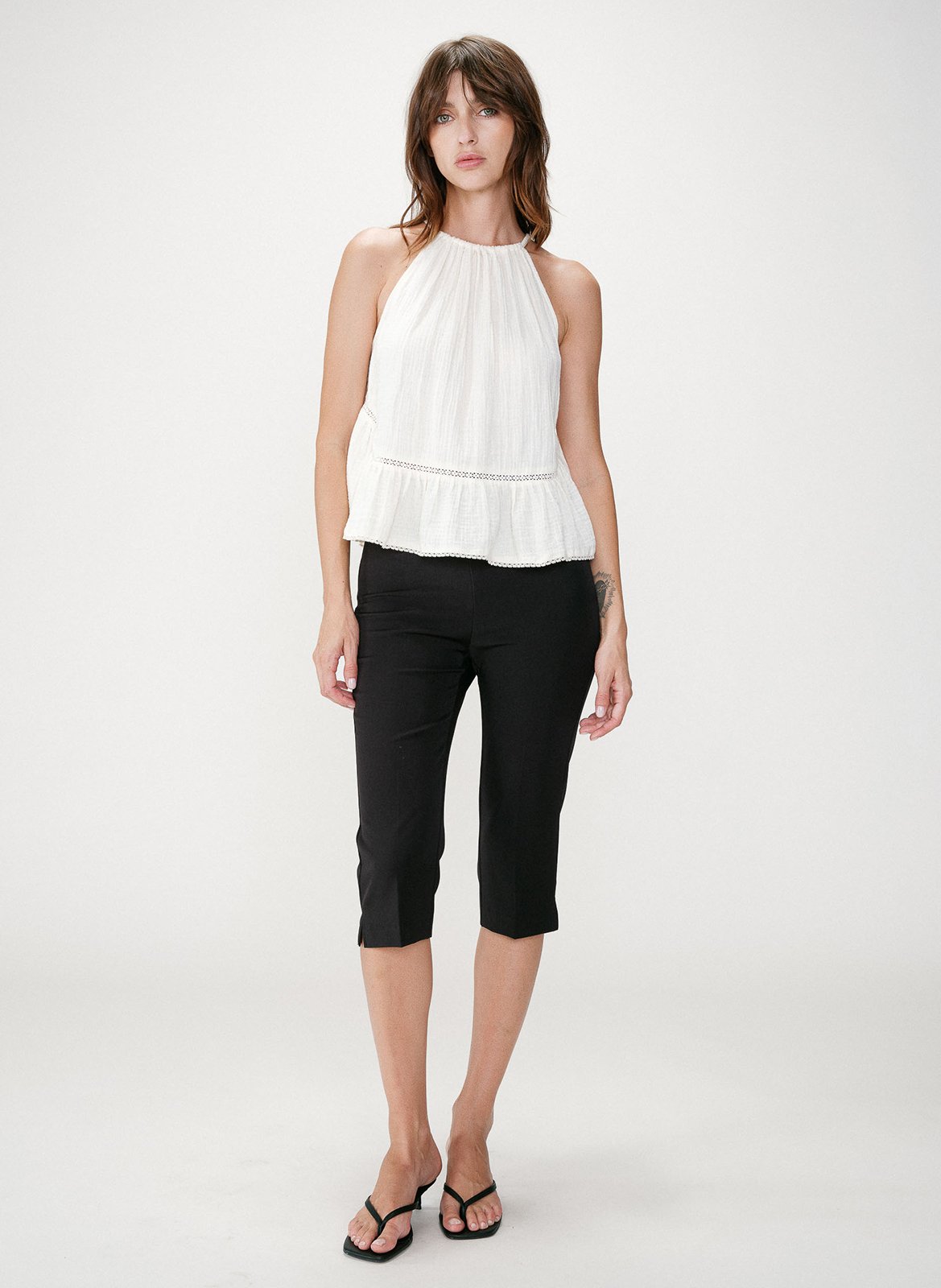 Aimee - Plumetis-Oberteil GRACE ET MILA Weiss