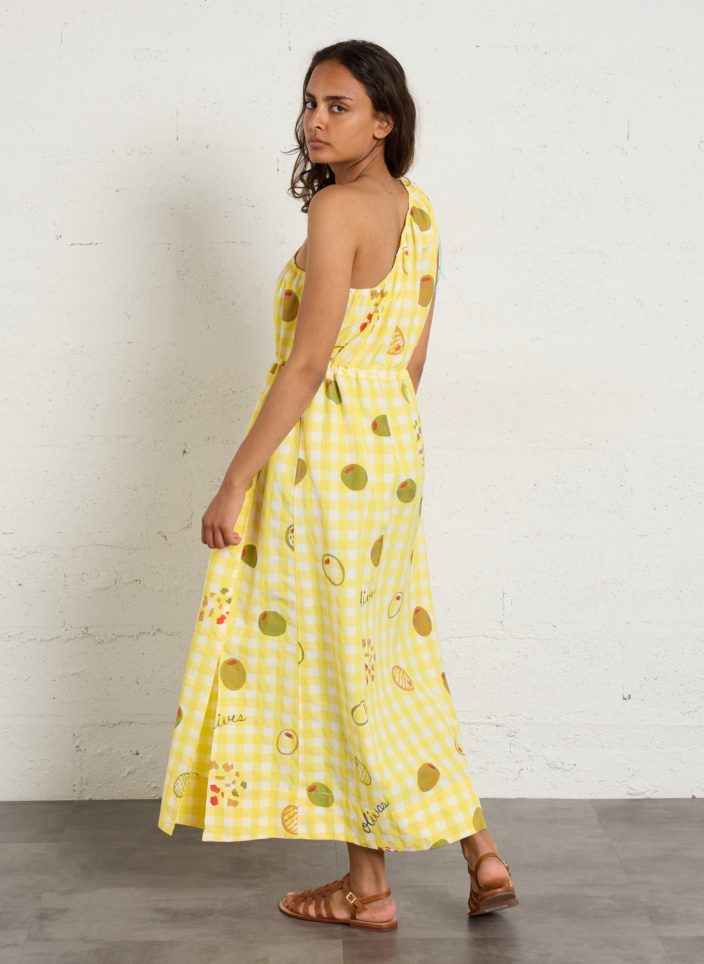 Sandales plates en cuir MELLOW YELLOW Marron