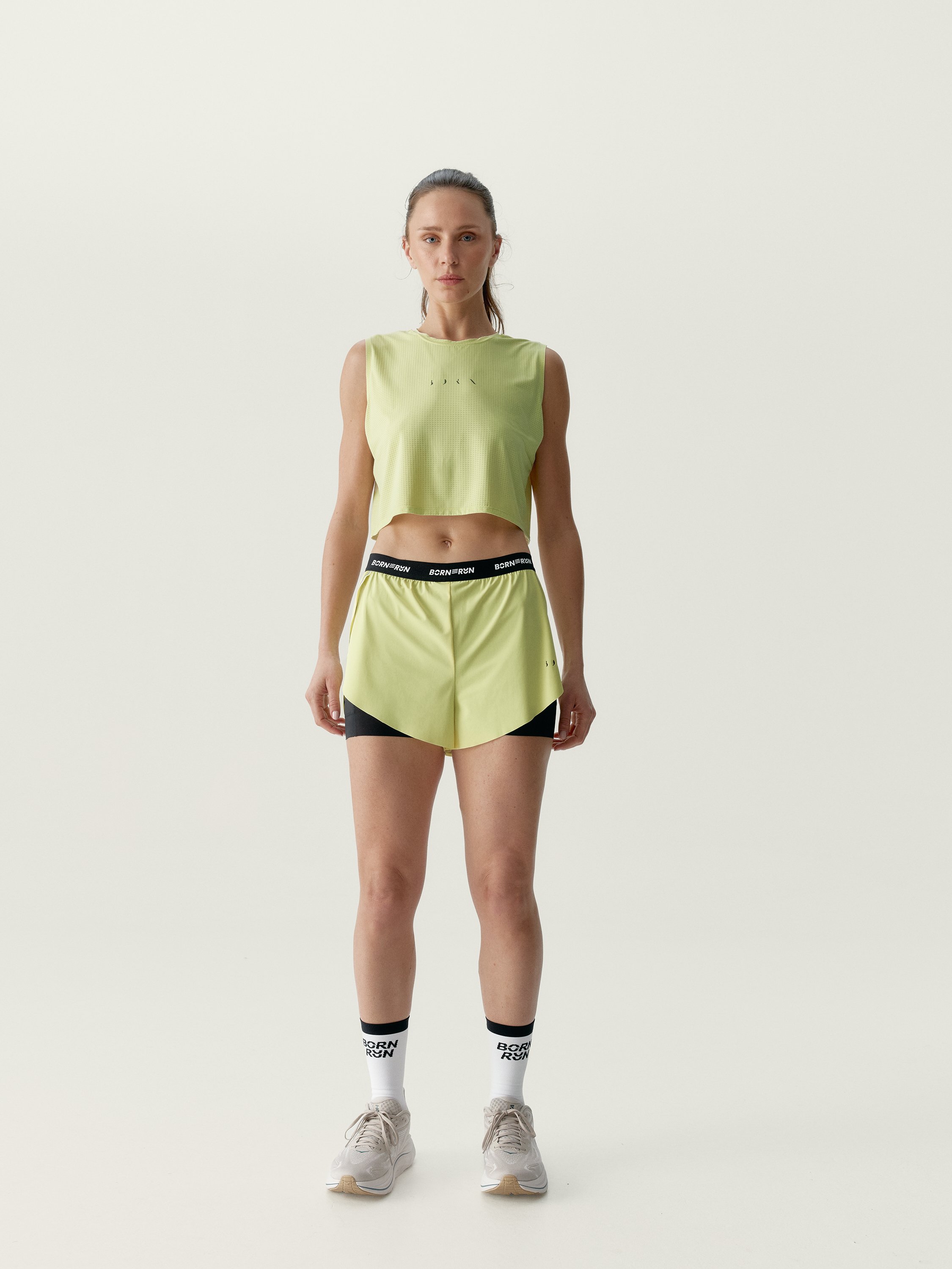 Women's running sports t-shirt by NYX Performance BORN Yellow