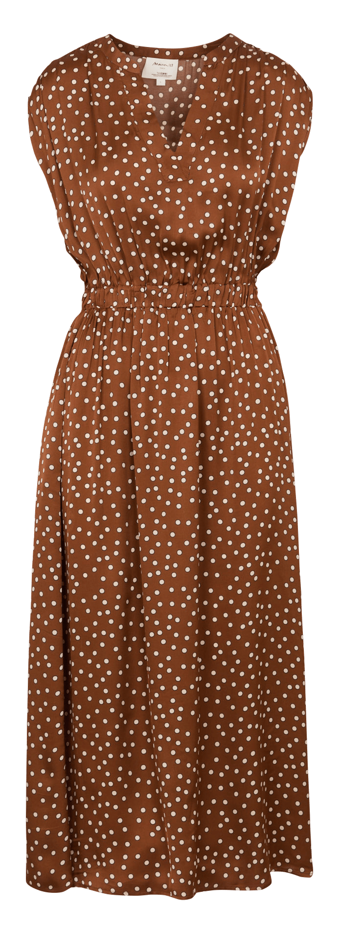 Robe longue col V à pois MAISON 123