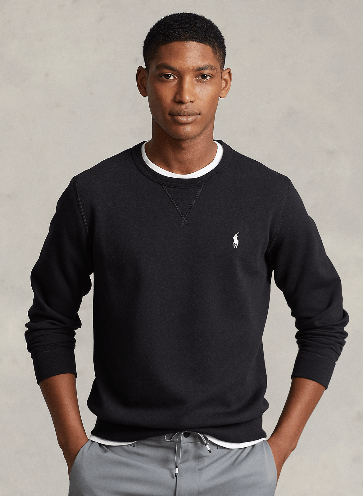 Sweatshirt mit eng anliegendem Ausschnitt und Sticklogo POLO RALPH LAUREN