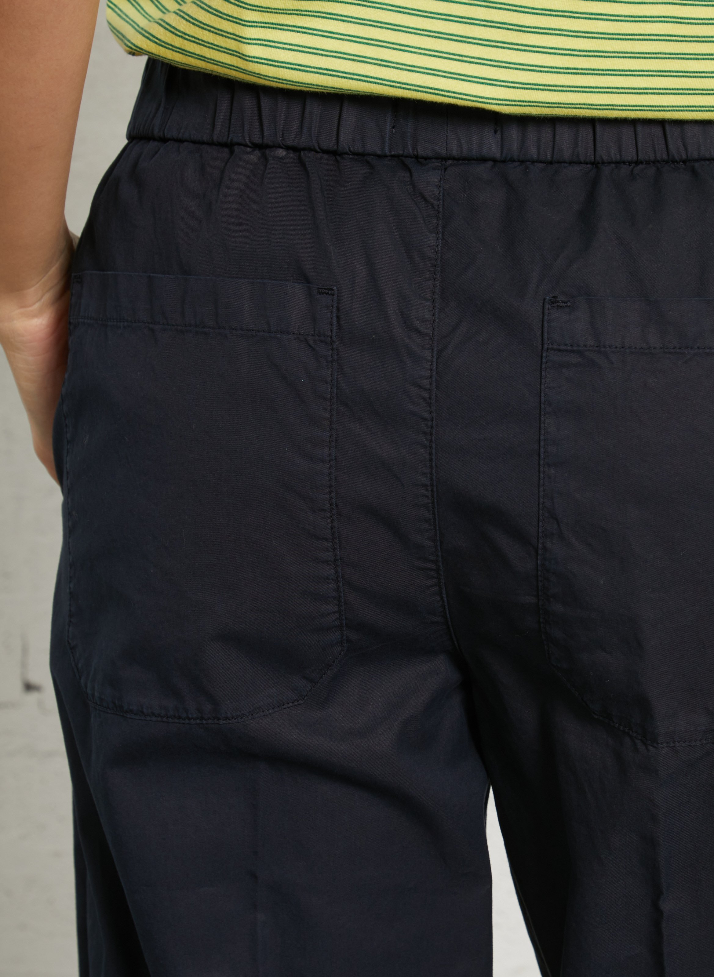 Pantalon ajusté en coton mélangé LAB DIP Bleu