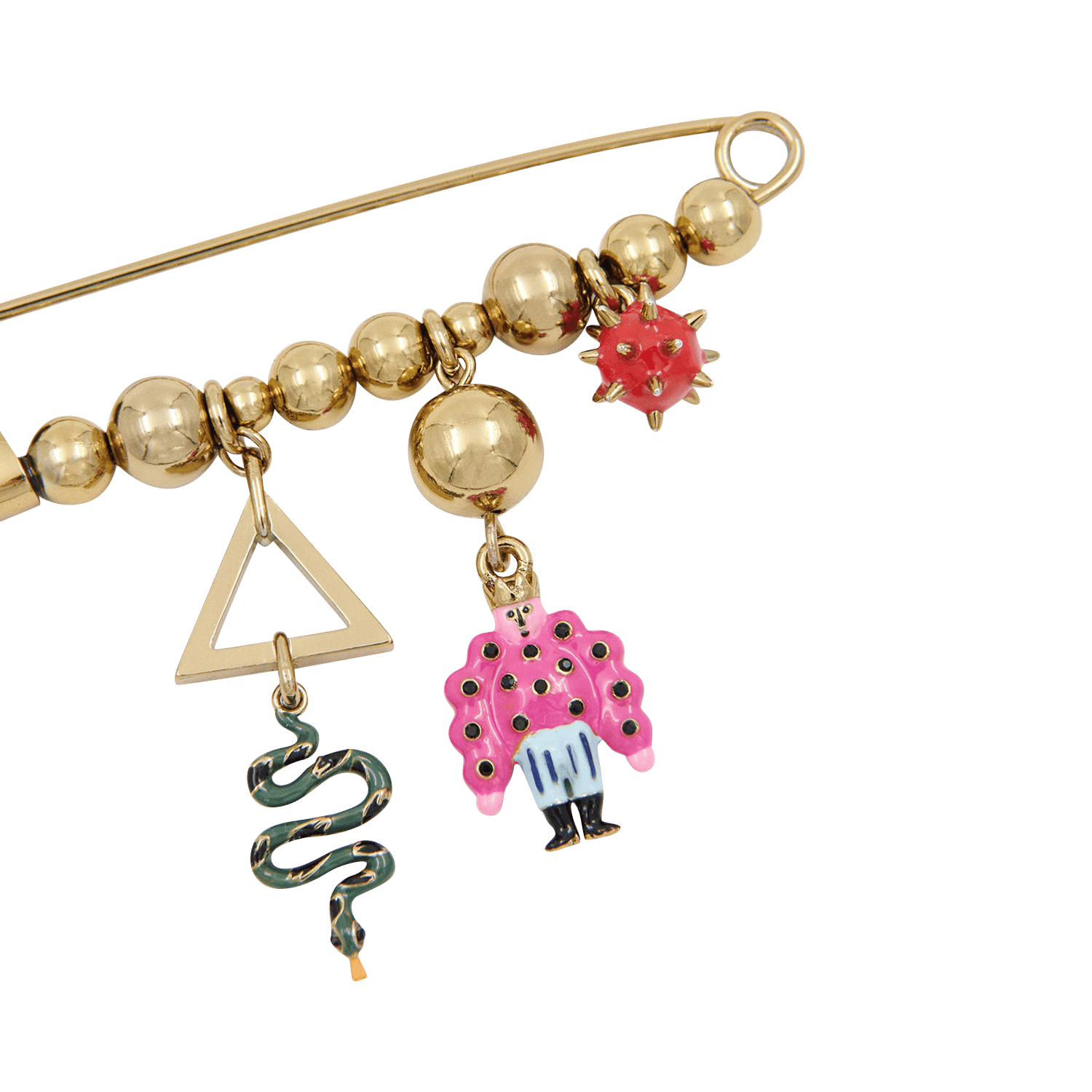Ornate brooch ESSENTIEL ANTWERP Golden