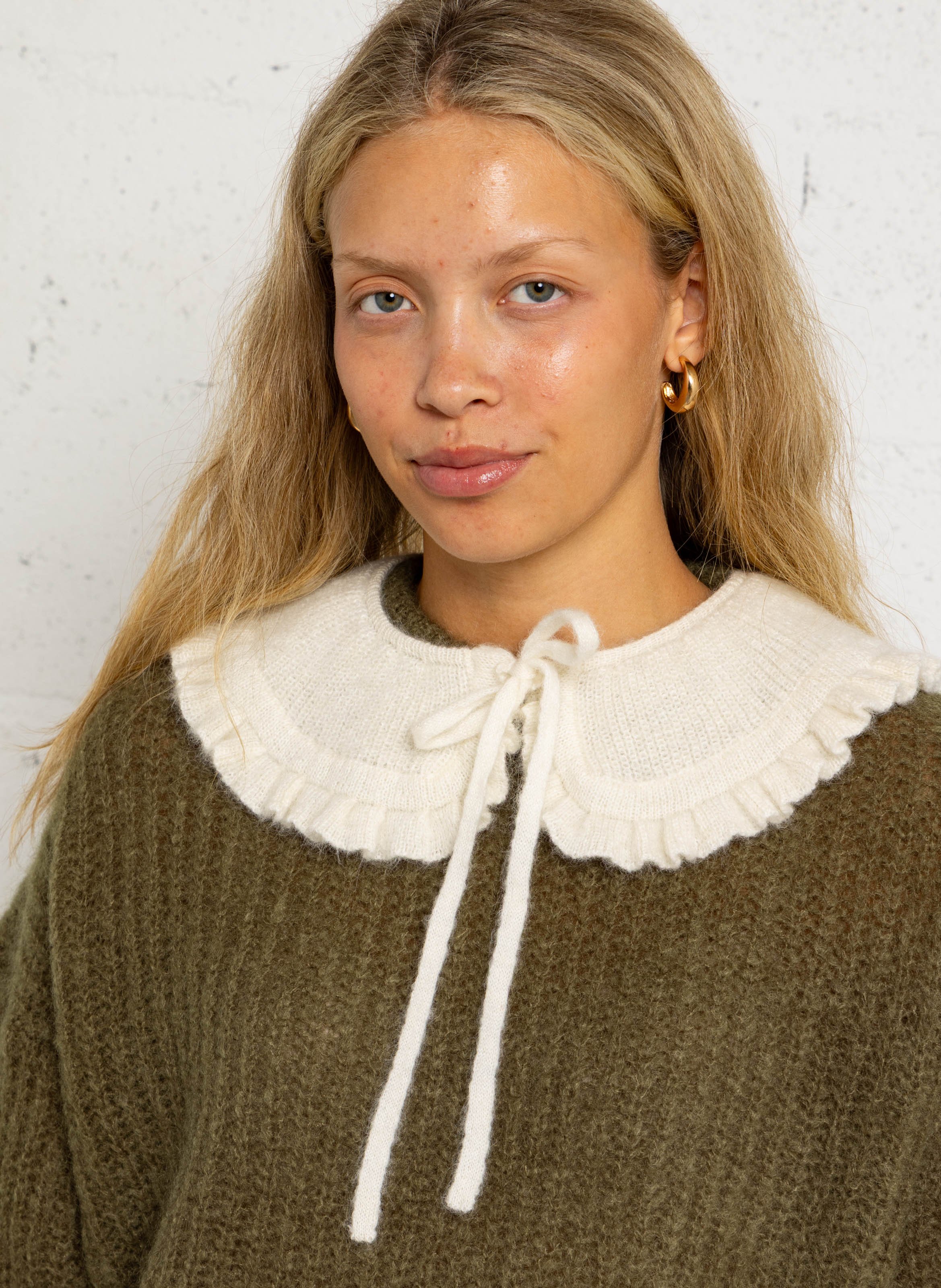 Wool-blend collar DES PETITS HAUTS Beige